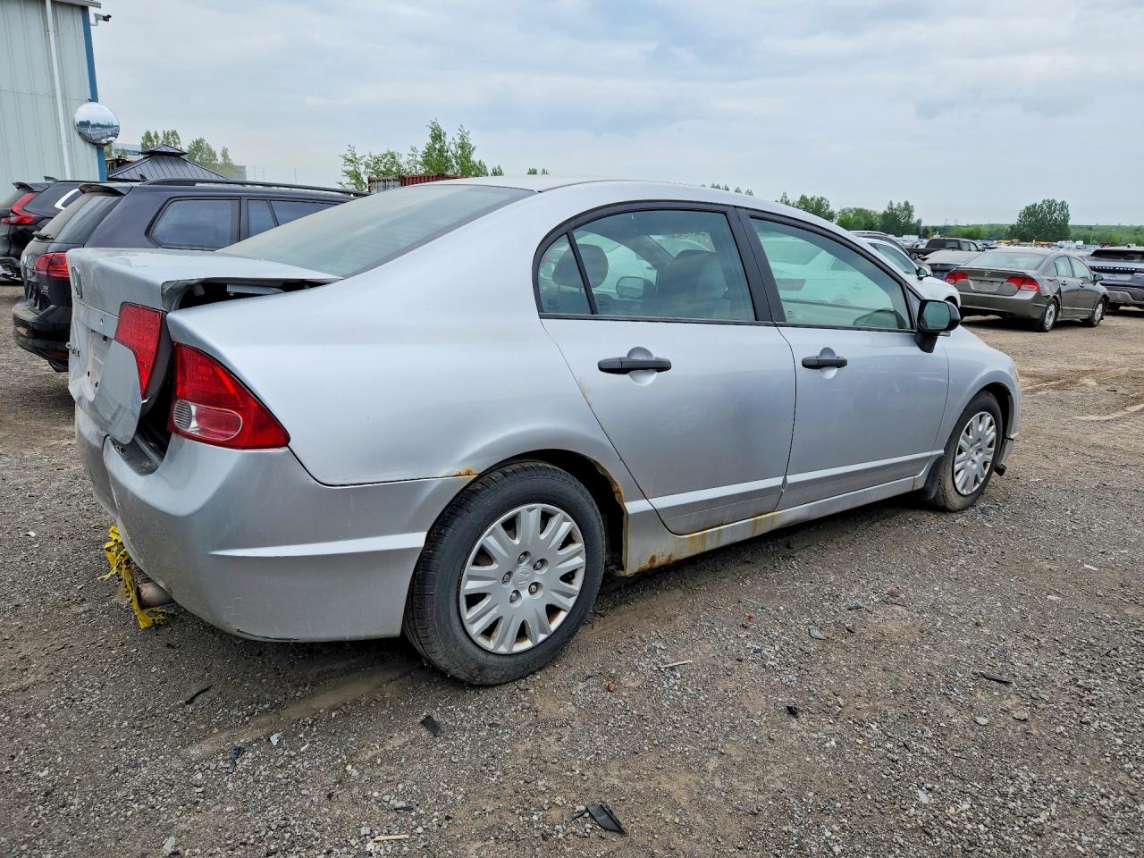 2007 Honda Civic Dx Silver vin: 1HGFA16337L800137