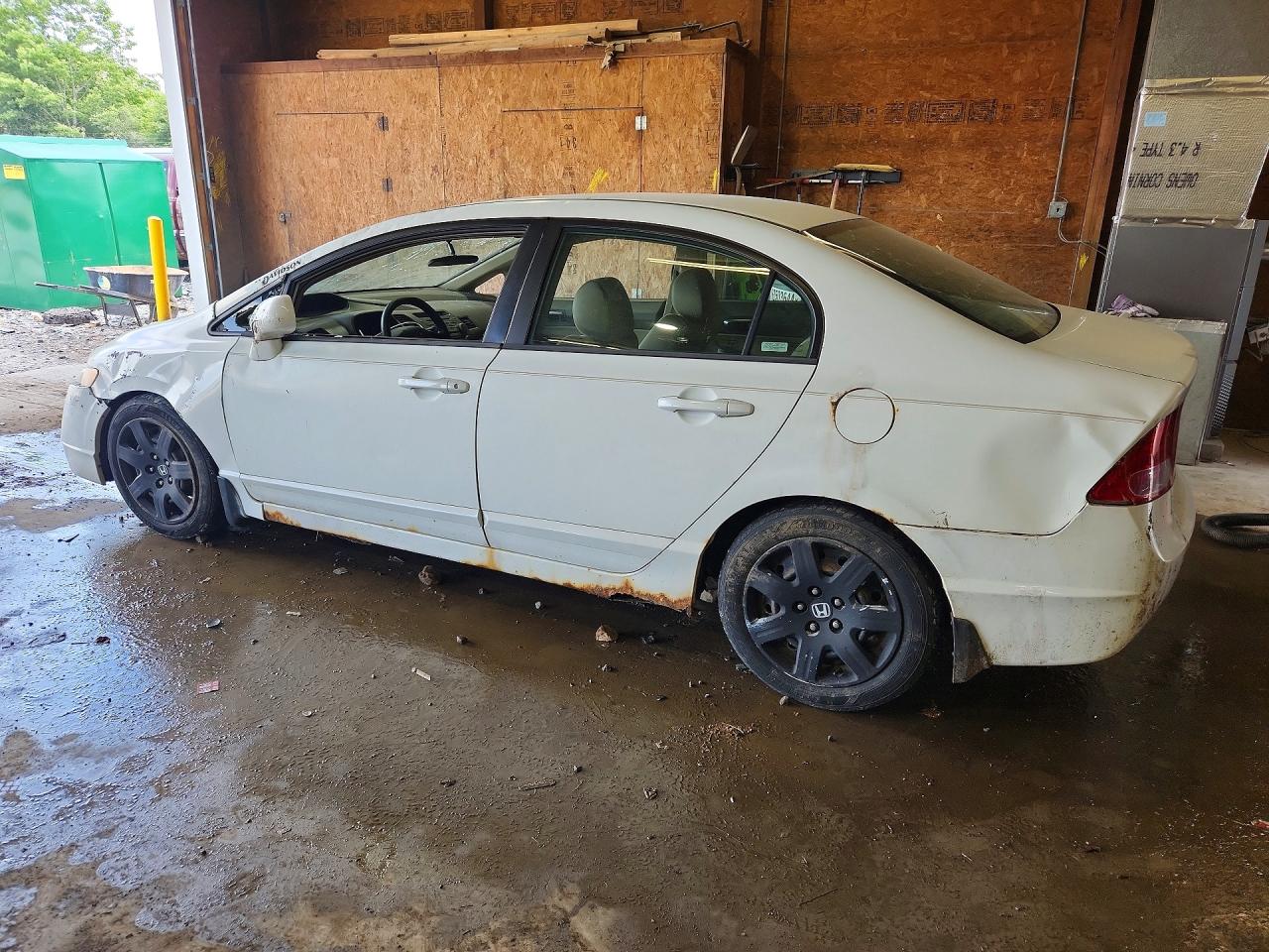 2006 Honda Civic Lx White vin: 1HGFA16506L020337
