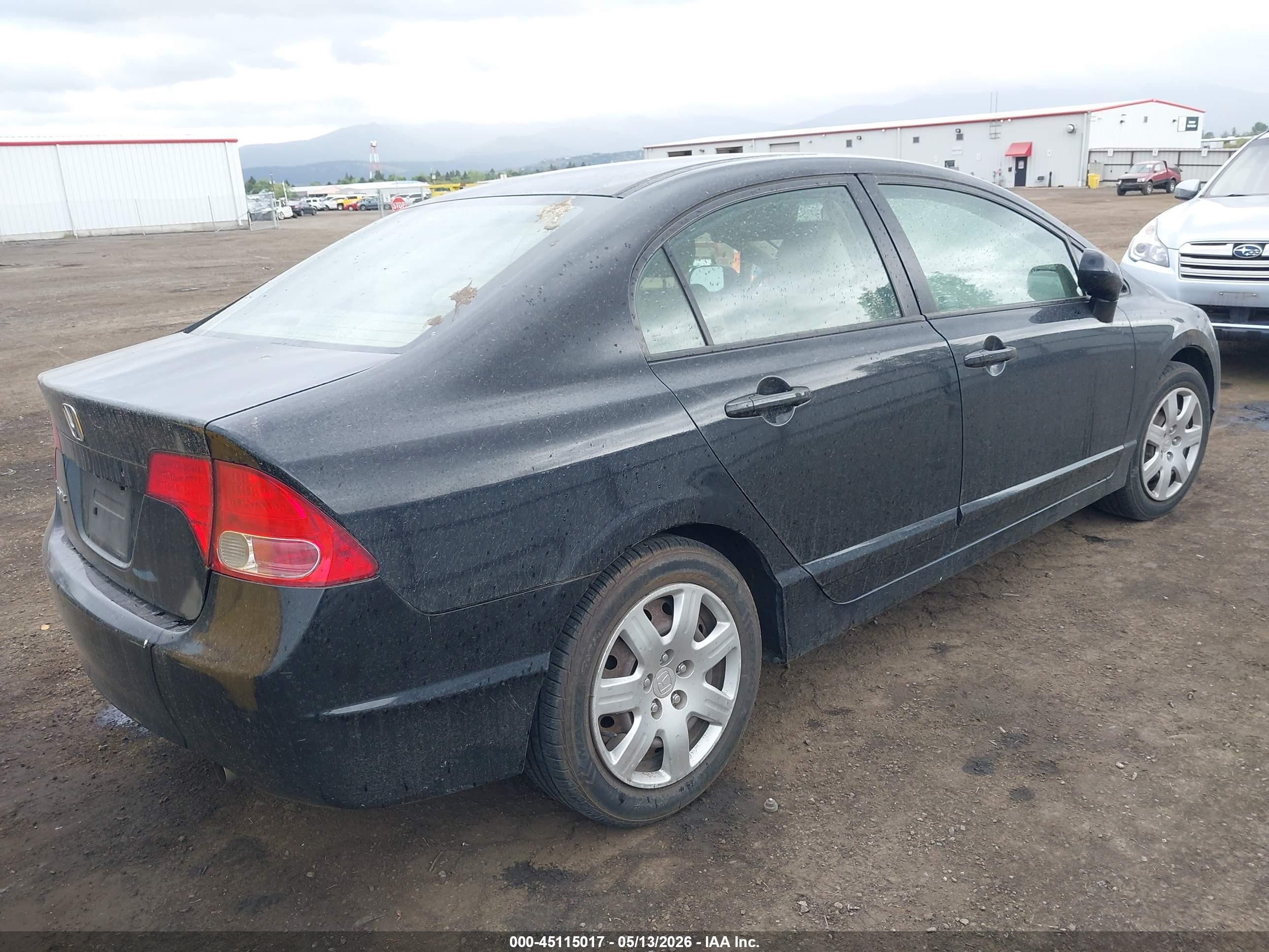 2006 Honda Civic Lx Черный vin: 1HGFA16506L025991