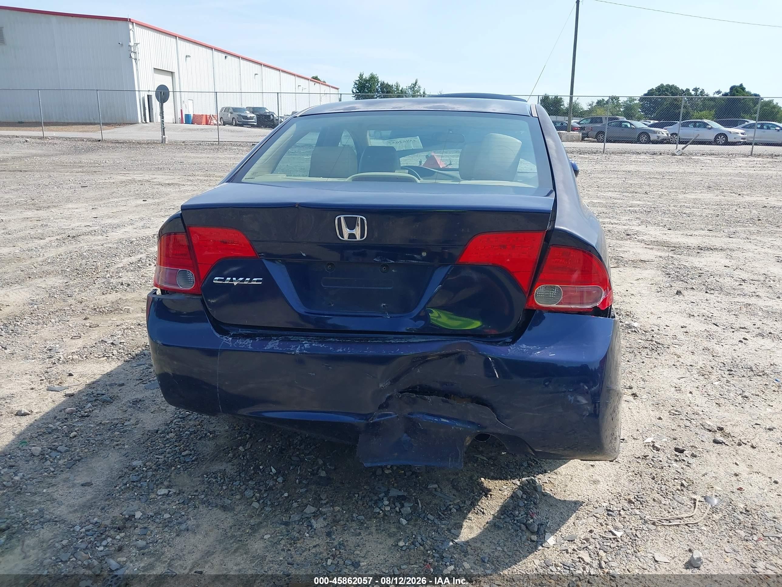 2006 Honda Civic Lx Blue vin: 1HGFA16506L043004