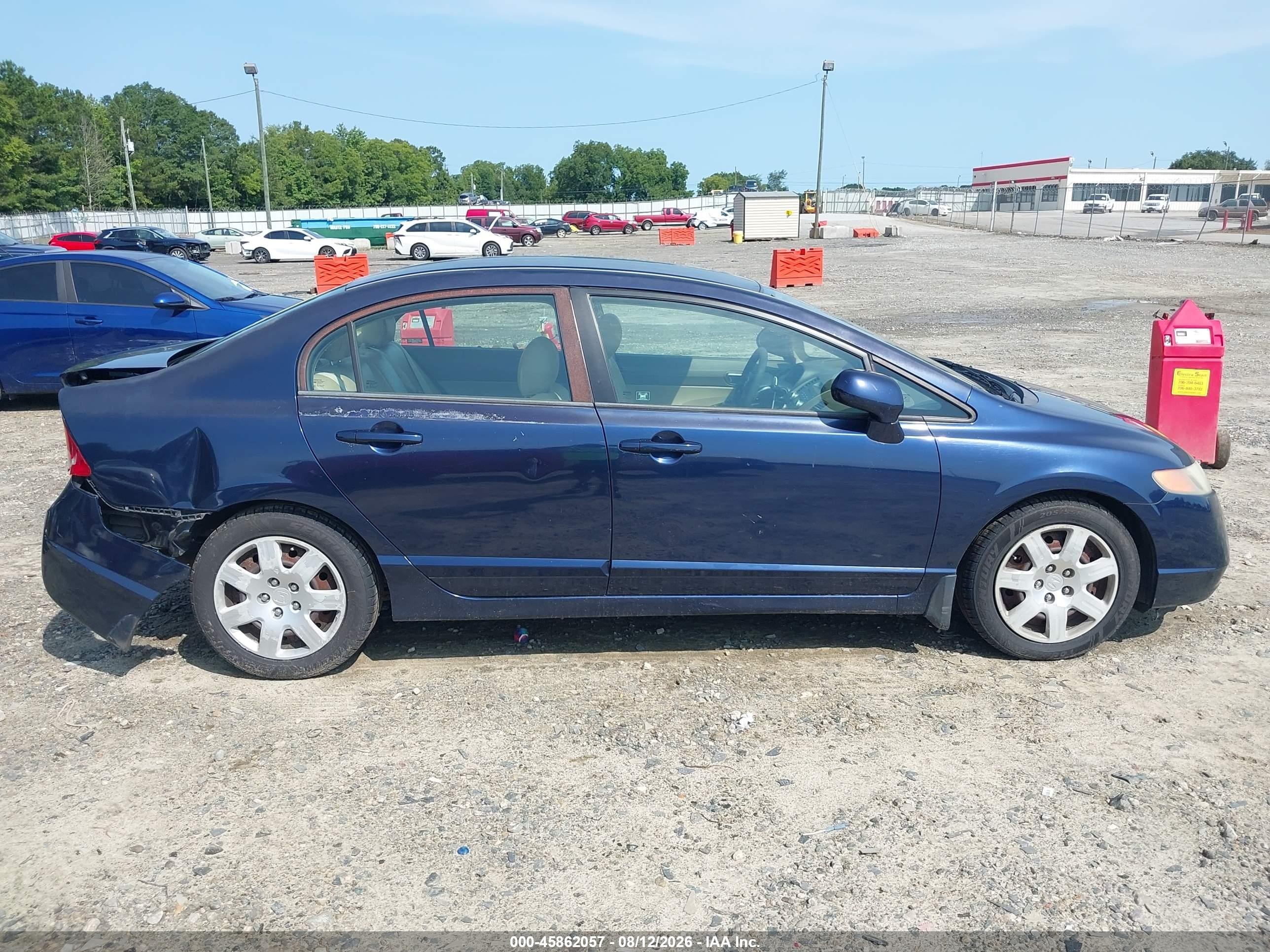 2006 Honda Civic Lx Blue vin: 1HGFA16506L043004