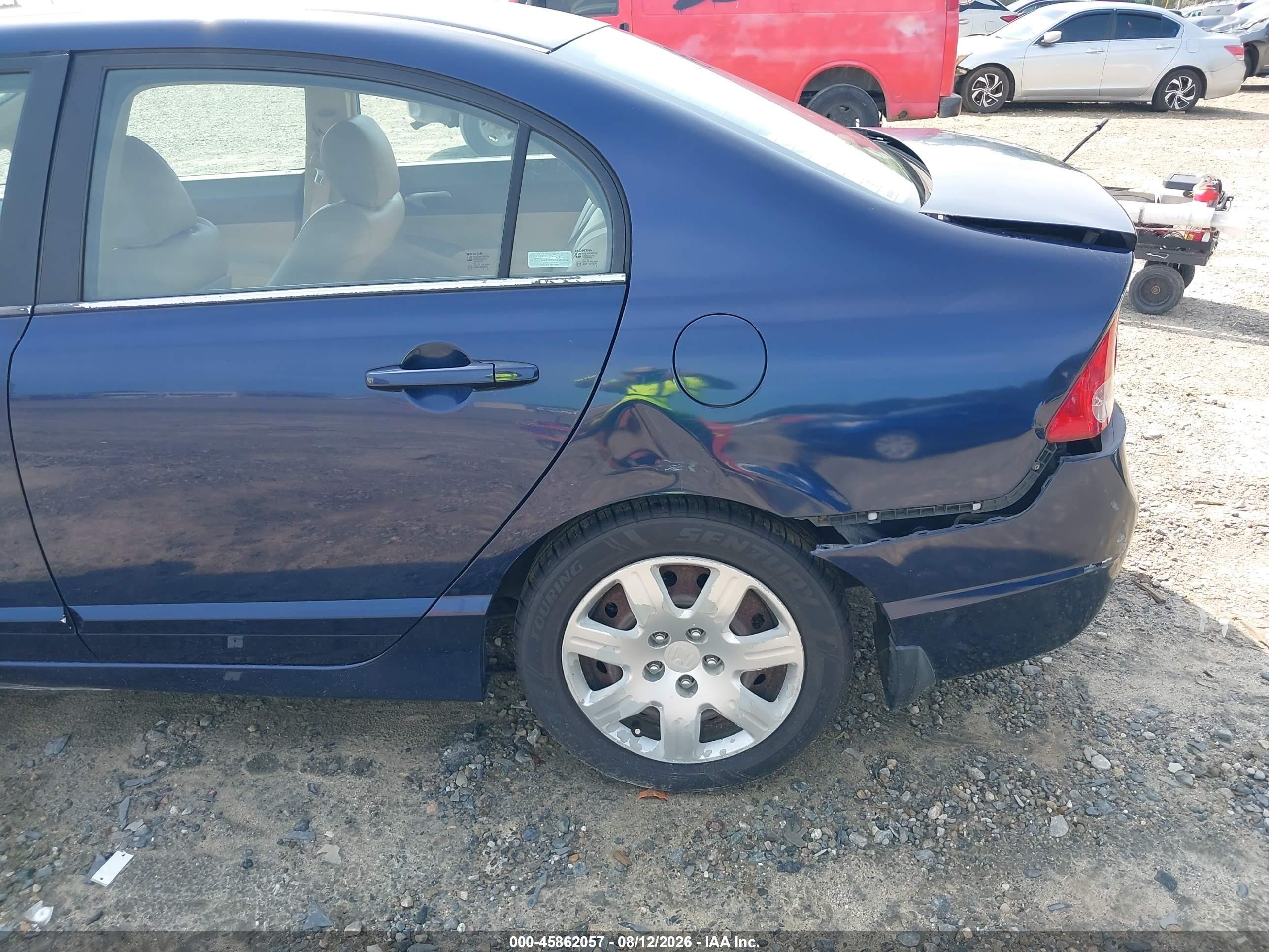 2006 Honda Civic Lx Blue vin: 1HGFA16506L043004