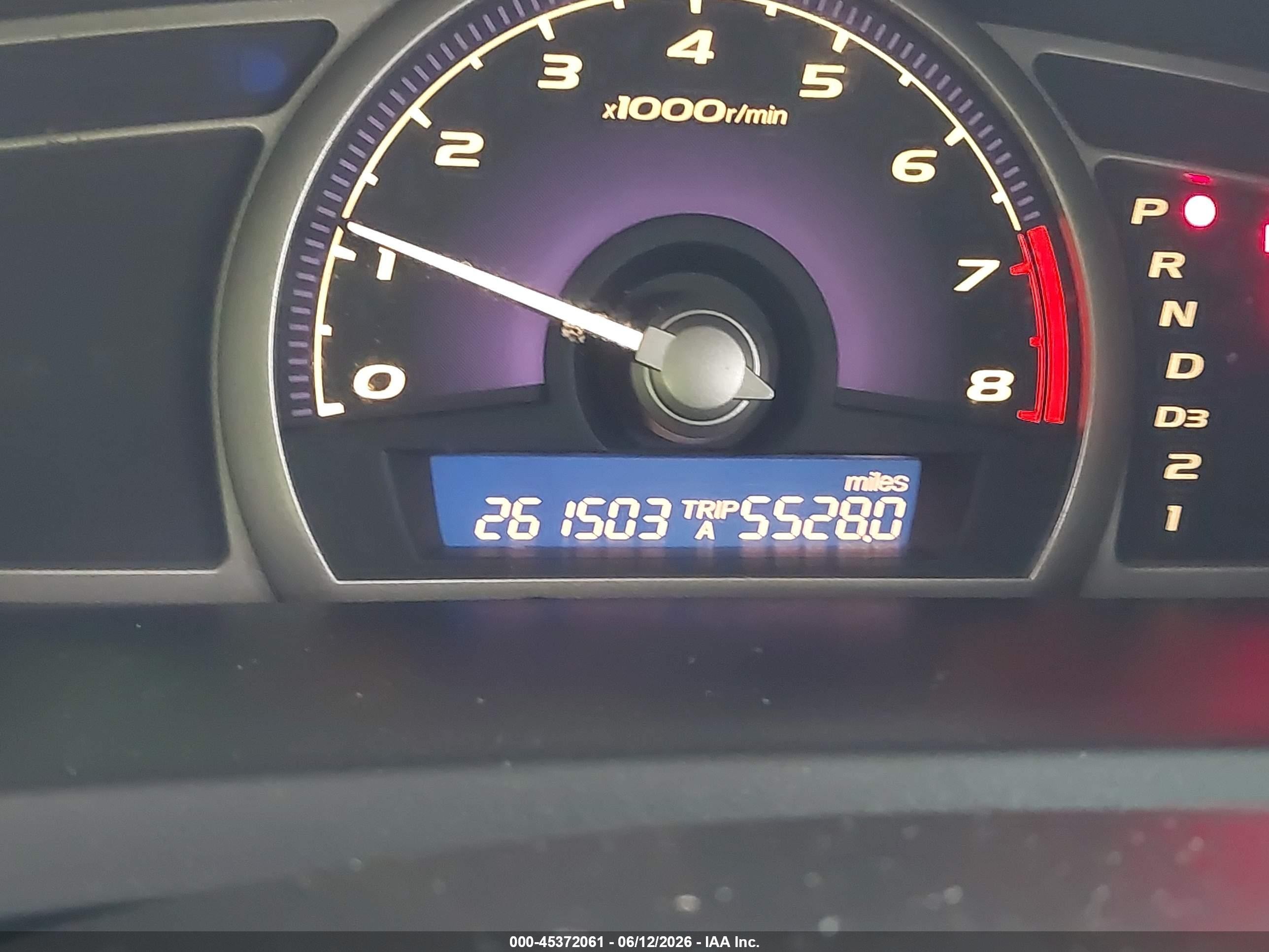 2006 Honda Civic Lx Blue vin: 1HGFA16506L065178