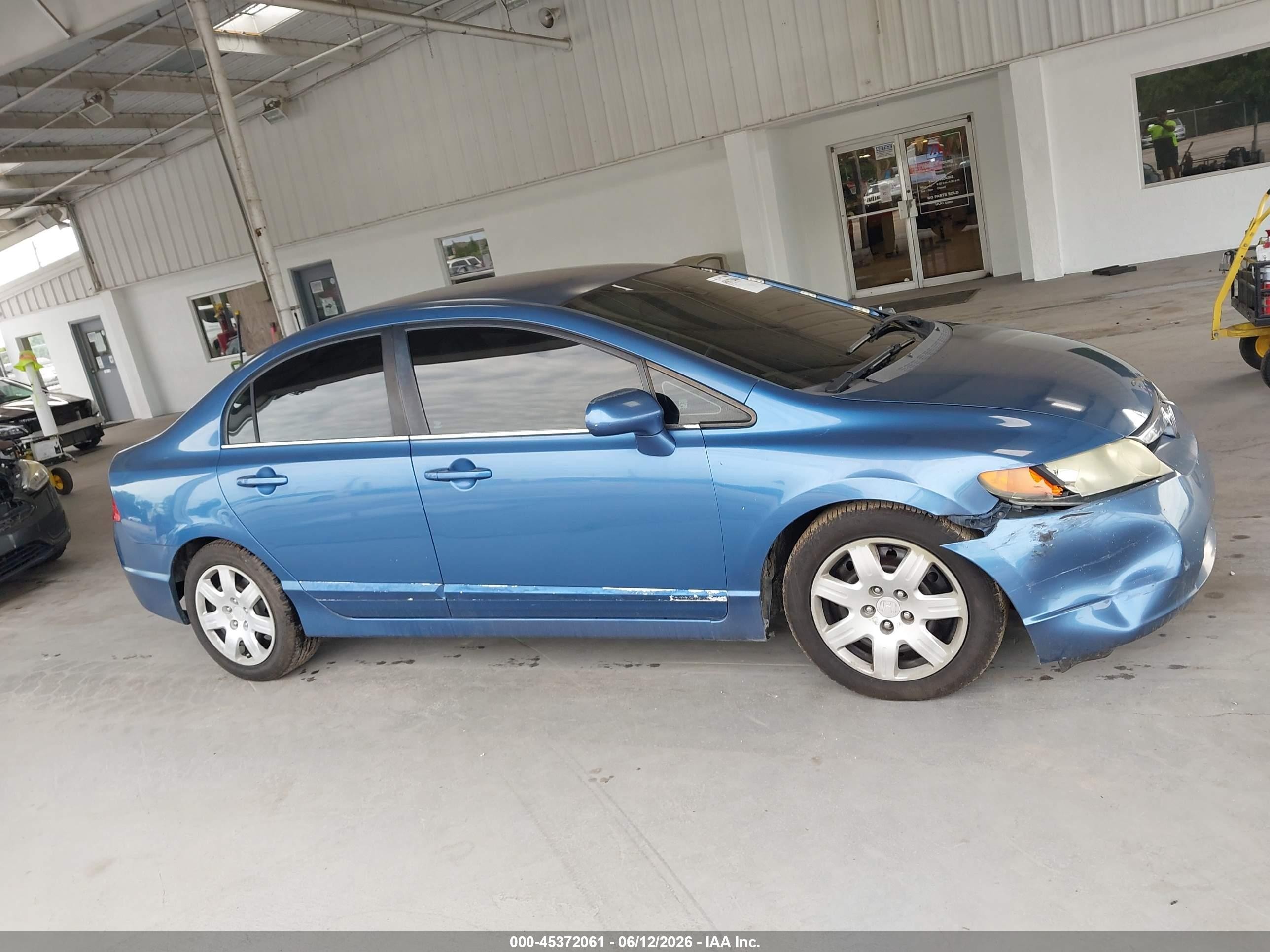 2006 Honda Civic Lx Blue vin: 1HGFA16506L065178