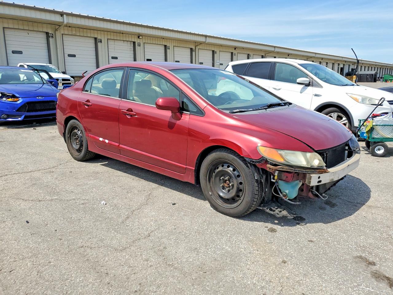 2006 Honda Civic Lx Бордовый vin: 1HGFA16506L071806
