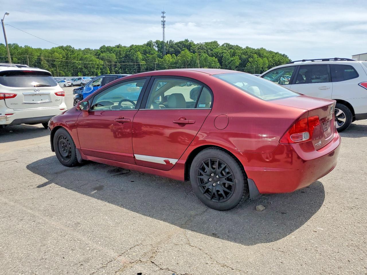 2006 Honda Civic Lx Бордовый vin: 1HGFA16506L071806