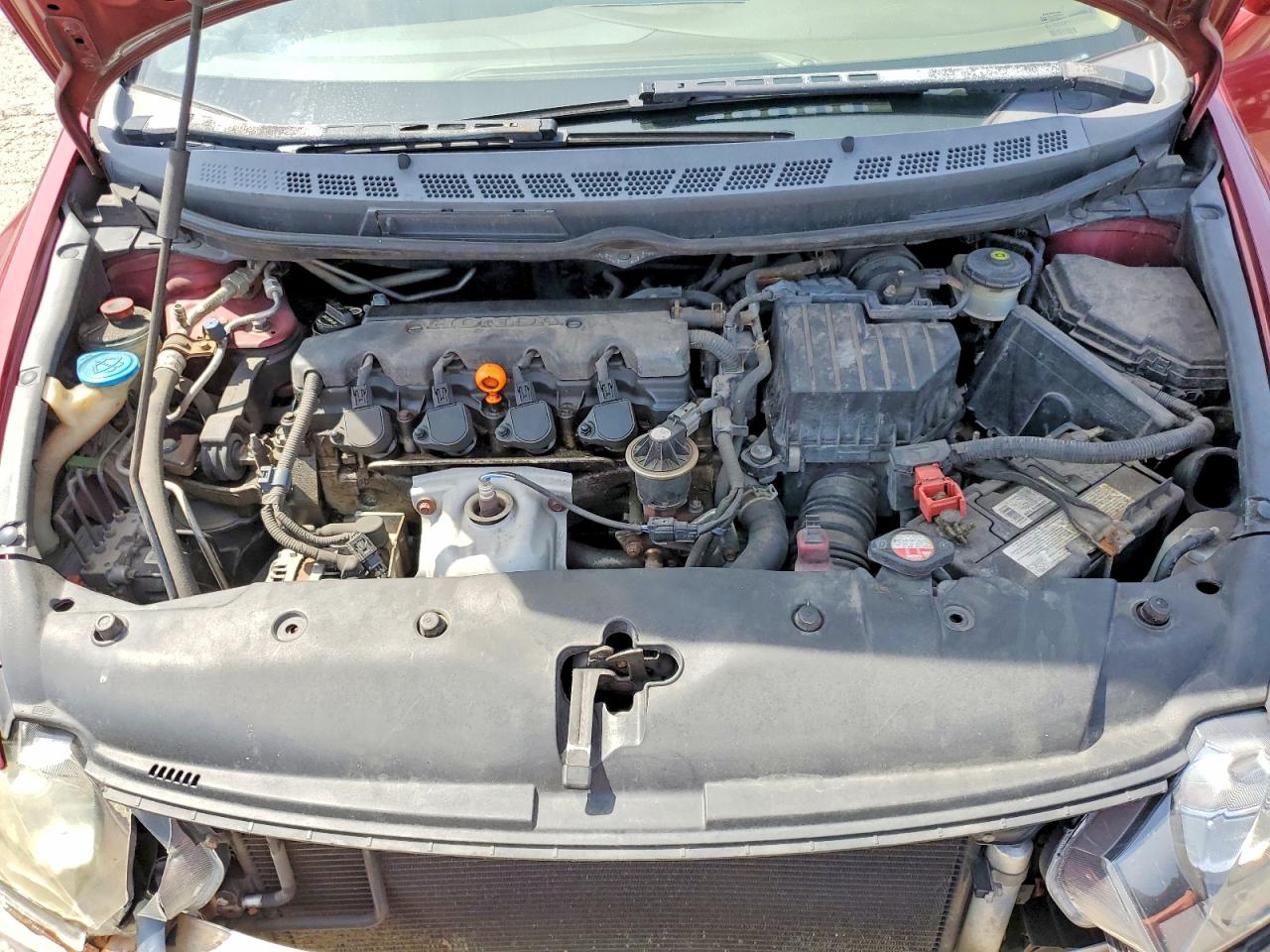 2006 Honda Civic Lx Бордовый vin: 1HGFA16506L071806