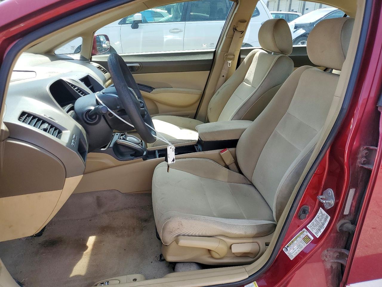 2006 Honda Civic Lx Бордовый vin: 1HGFA16506L071806