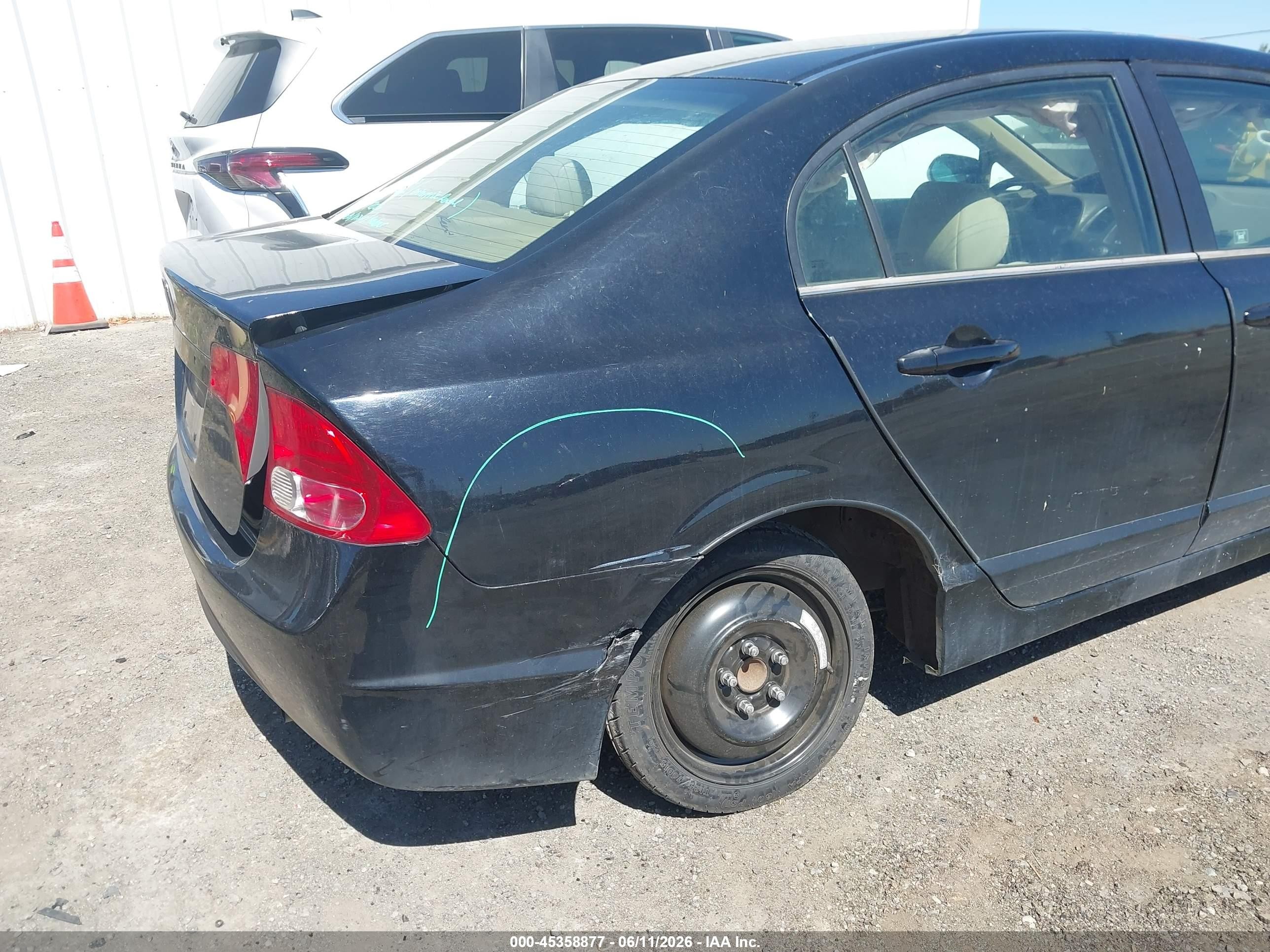 2006 Honda Civic Lx Black vin: 1HGFA16506L103735