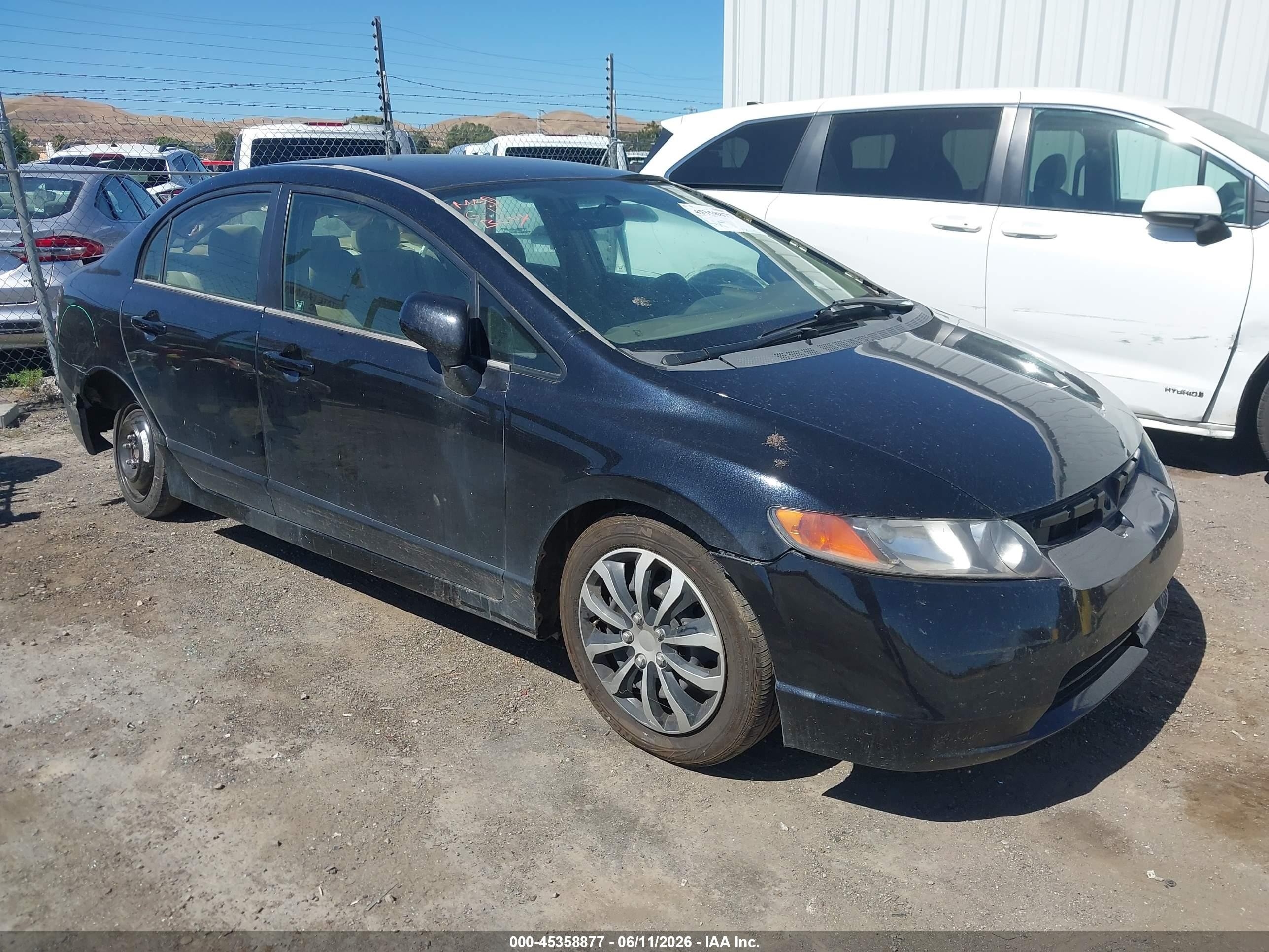 2006 Honda Civic Lx Black vin: 1HGFA16506L103735