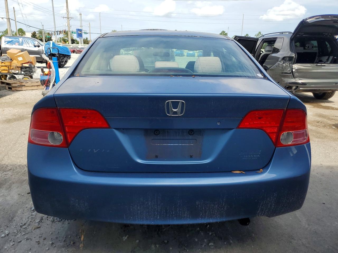 2006 Honda Civic Lx Синий vin: 1HGFA16506L105002