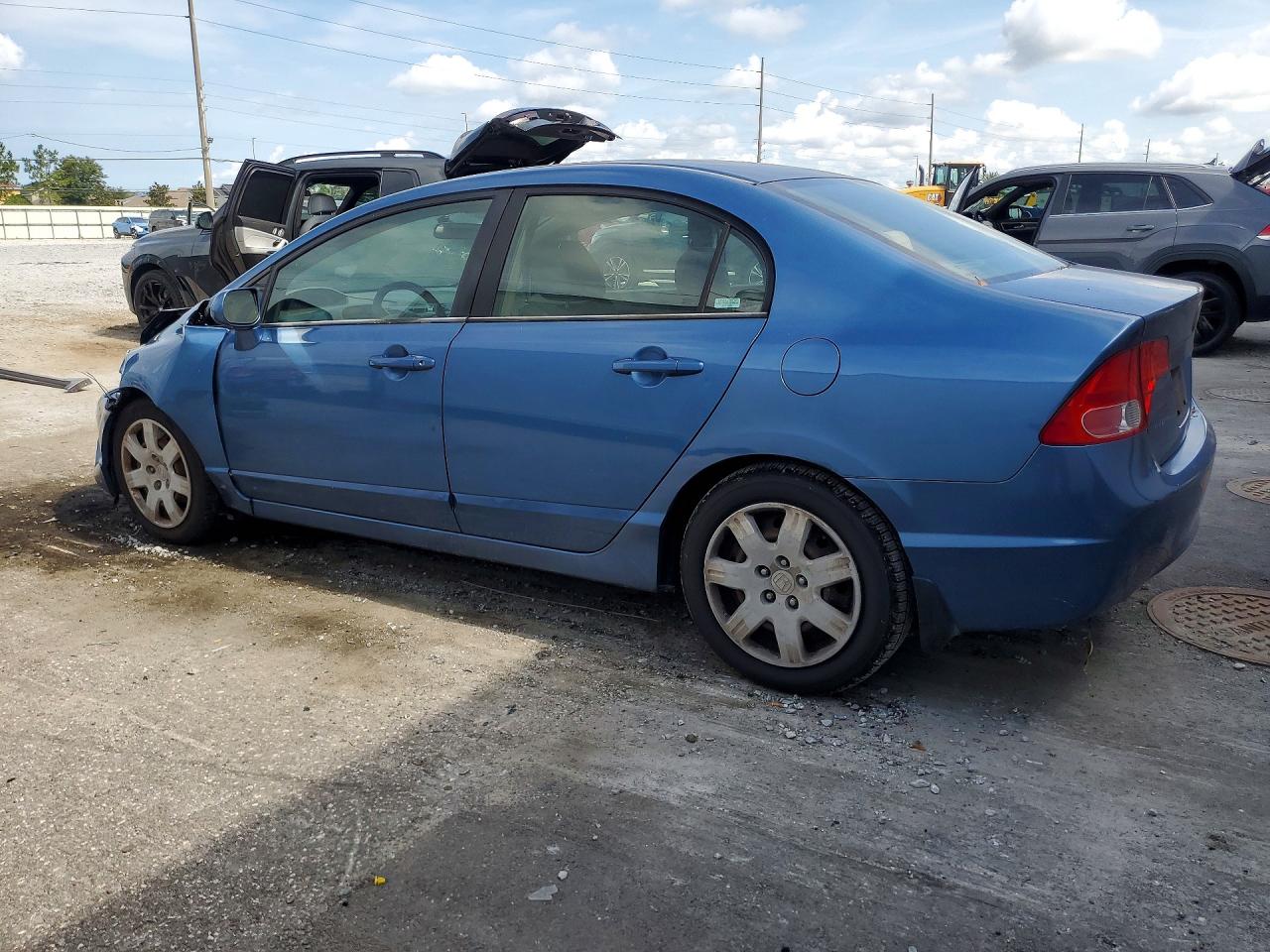 2006 Honda Civic Lx Синий vin: 1HGFA16506L105002