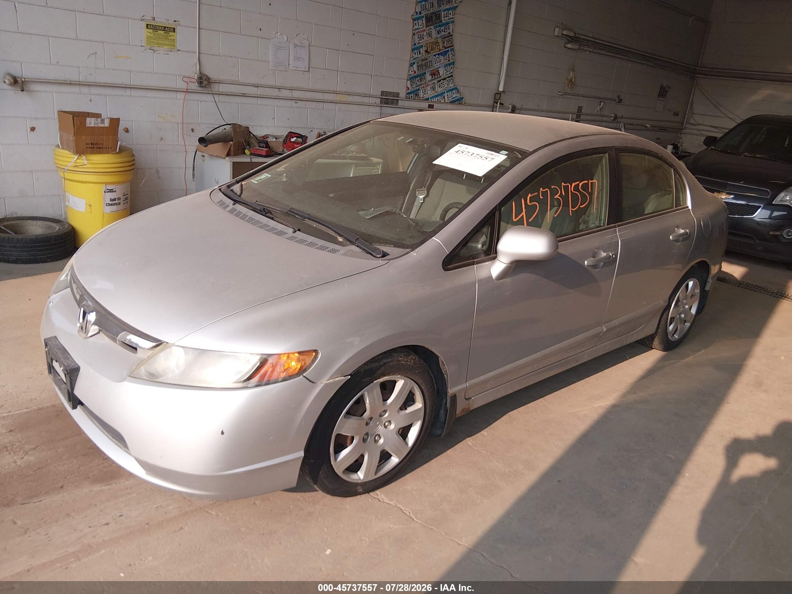 2006 Honda Civic Lx Silver vin: 1HGFA16506L125539