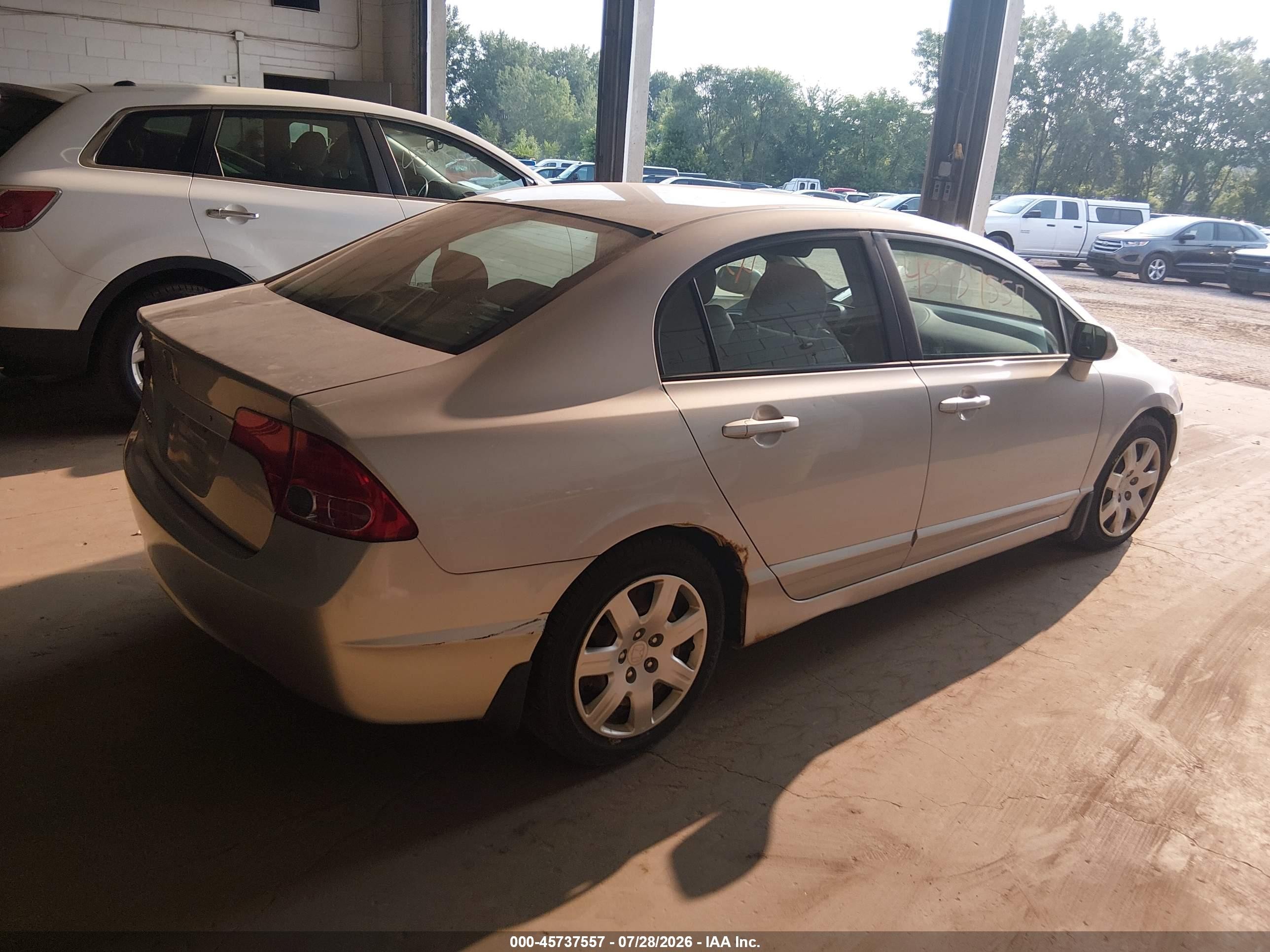 2006 Honda Civic Lx Silver vin: 1HGFA16506L125539