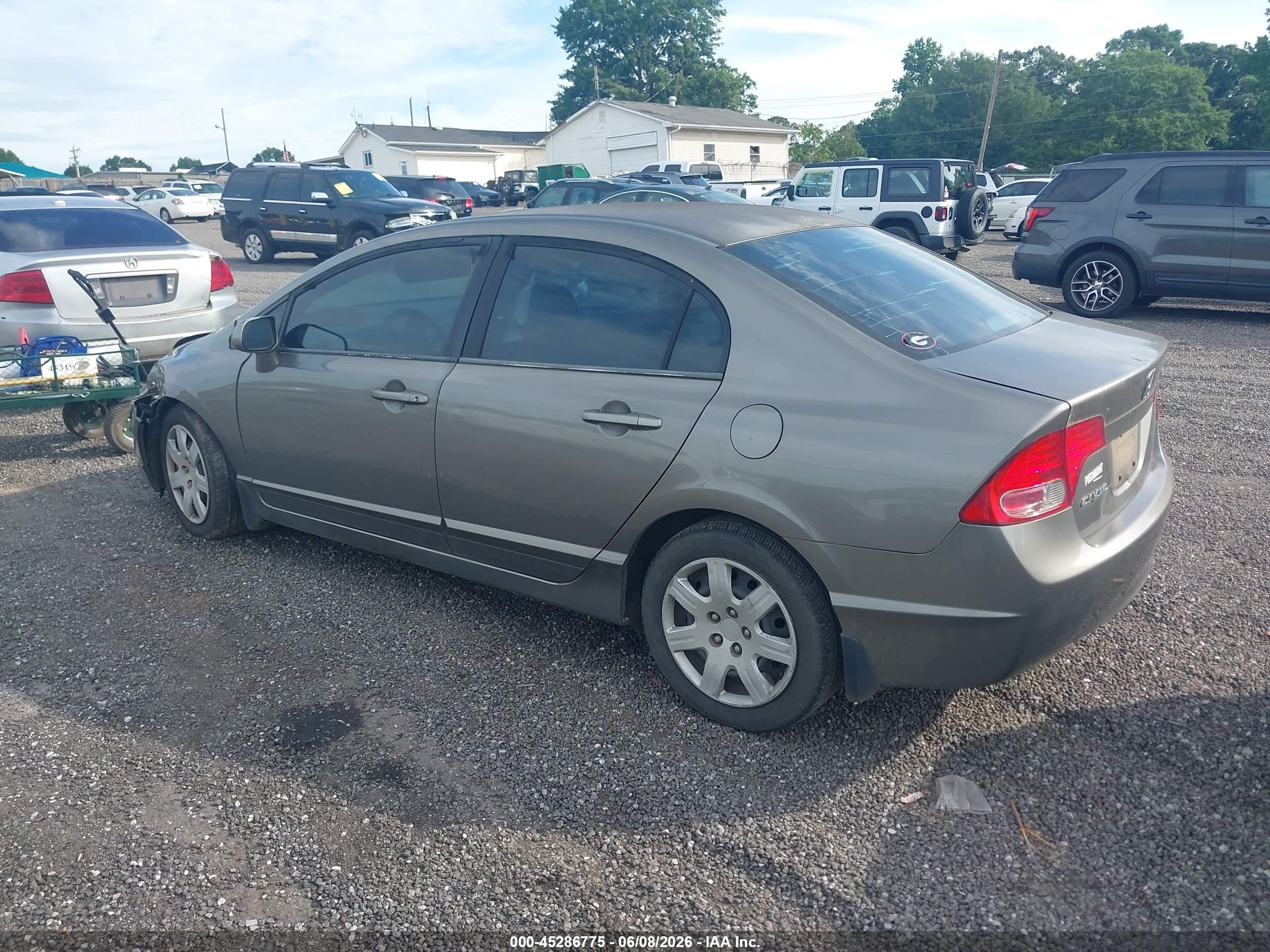 2007 Honda Civic Lx Gray vin: 1HGFA16507L006584