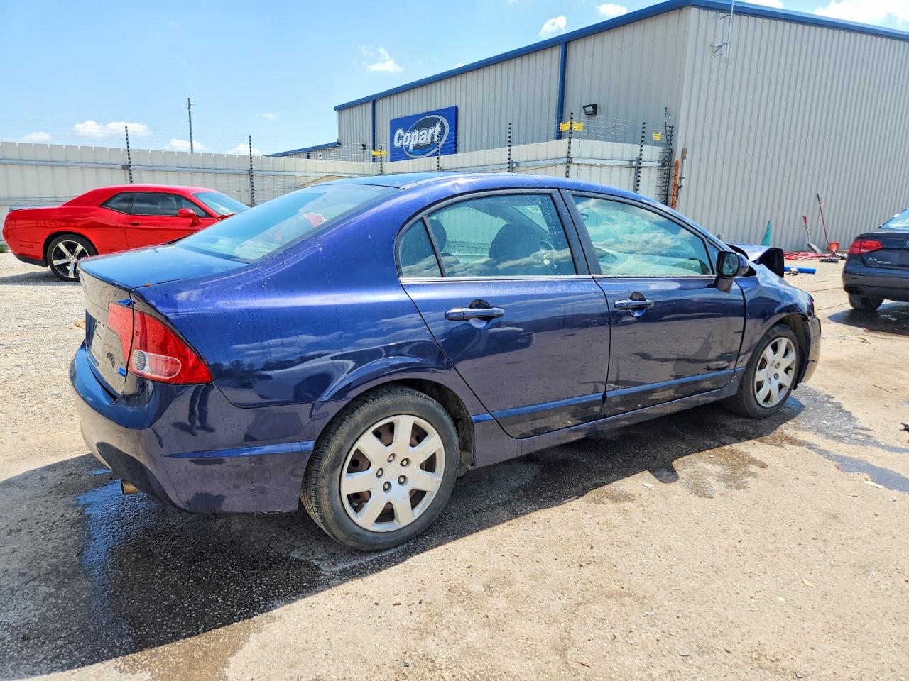 2007 Honda Civic Lx Blue vin: 1HGFA16507L010490