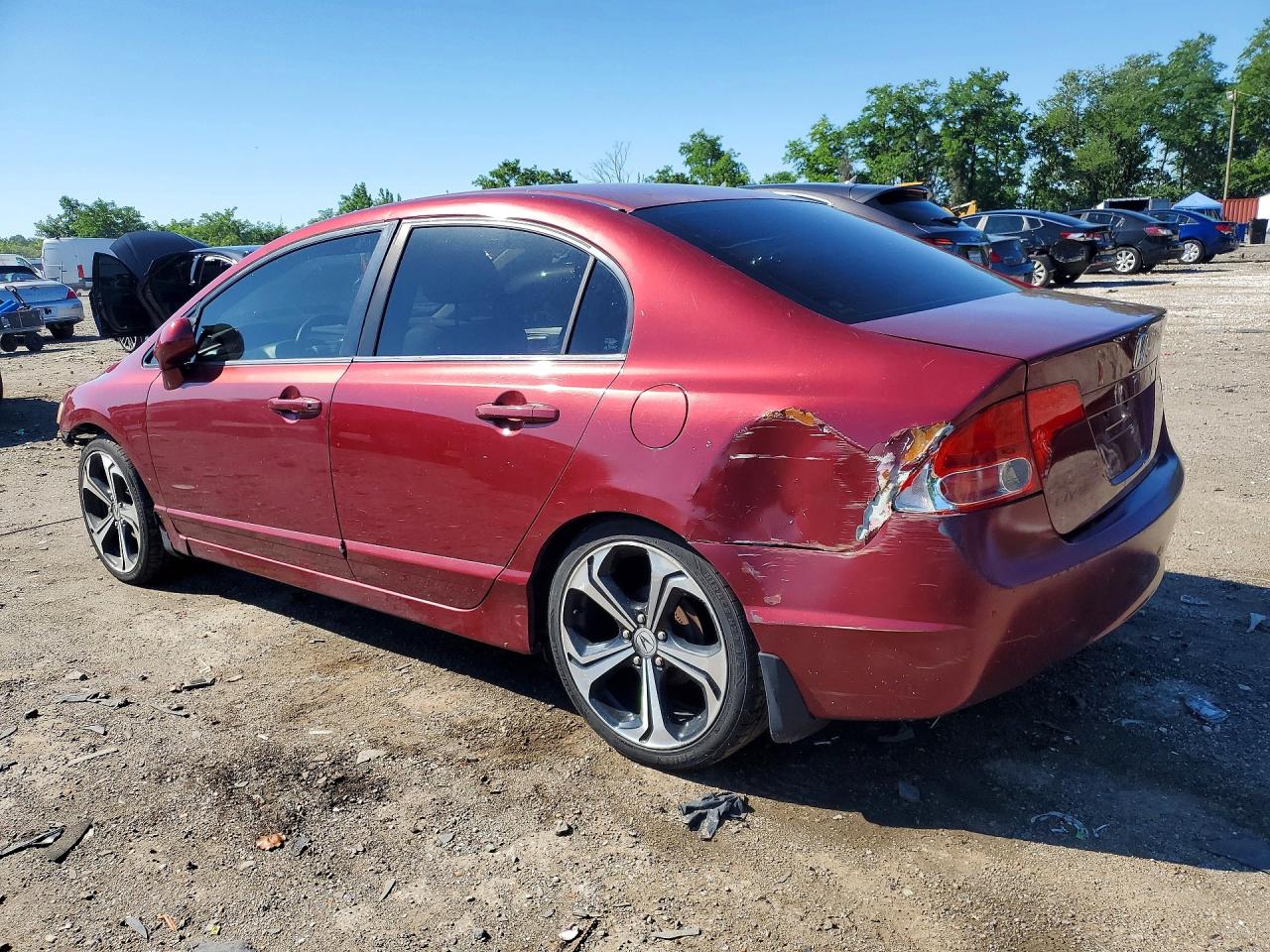 2007 Honda Civic Lx Красный vin: 1HGFA16507L013180