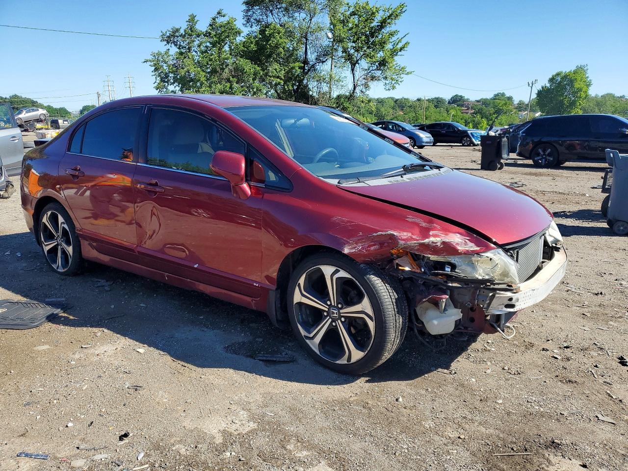 2007 Honda Civic Lx Красный vin: 1HGFA16507L013180