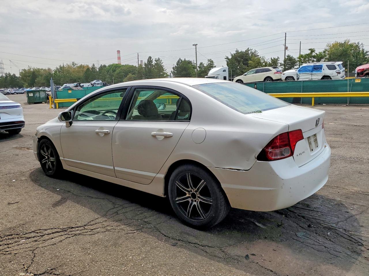 2007 Honda Civic Lx Белый vin: 1HGFA16507L030979