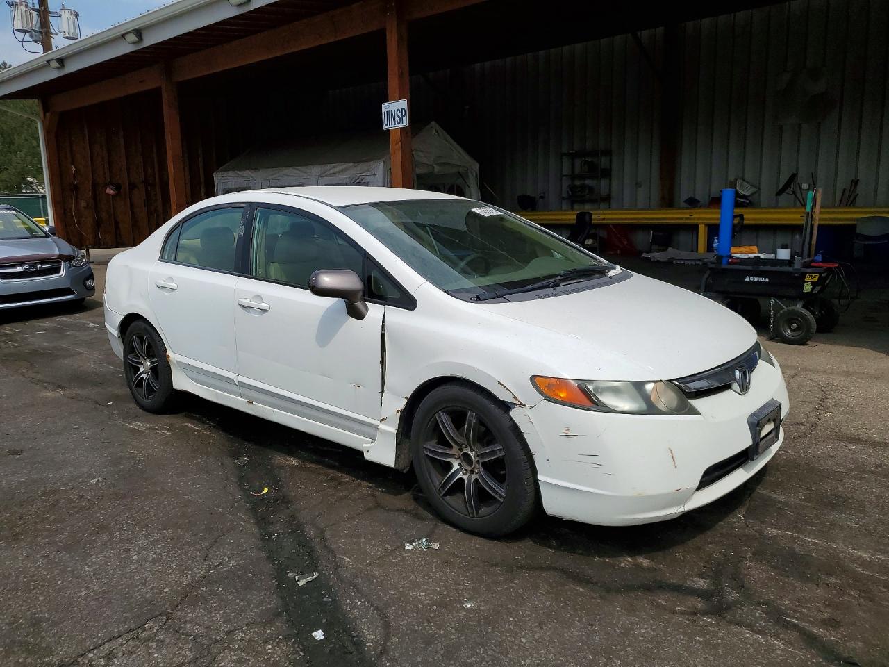 2007 Honda Civic Lx Белый vin: 1HGFA16507L030979