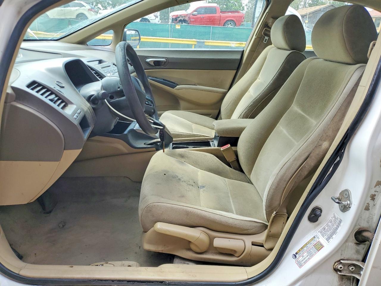 2007 Honda Civic Lx Белый vin: 1HGFA16507L030979