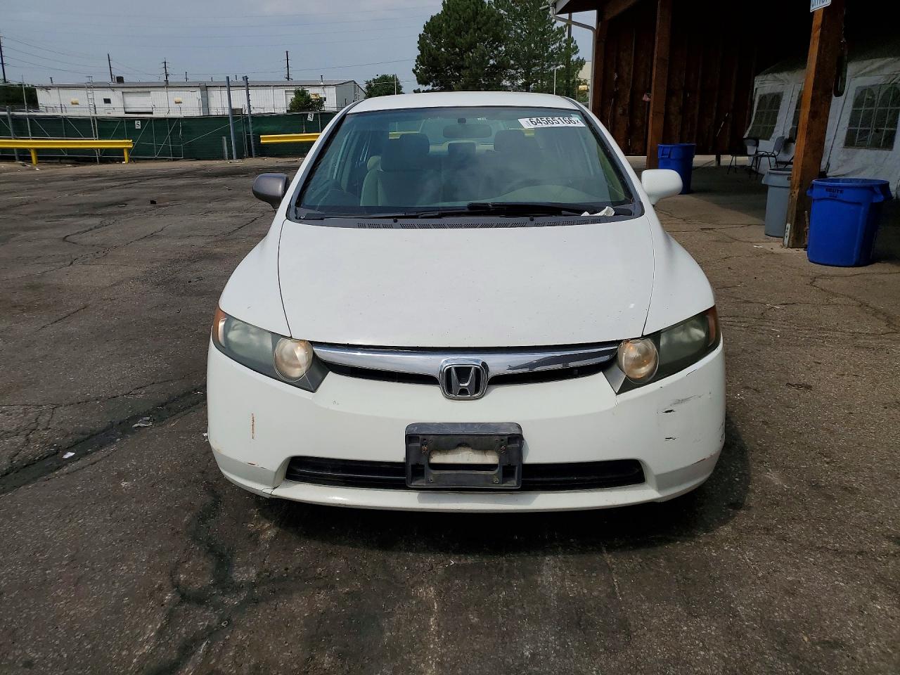 2007 Honda Civic Lx Белый vin: 1HGFA16507L030979