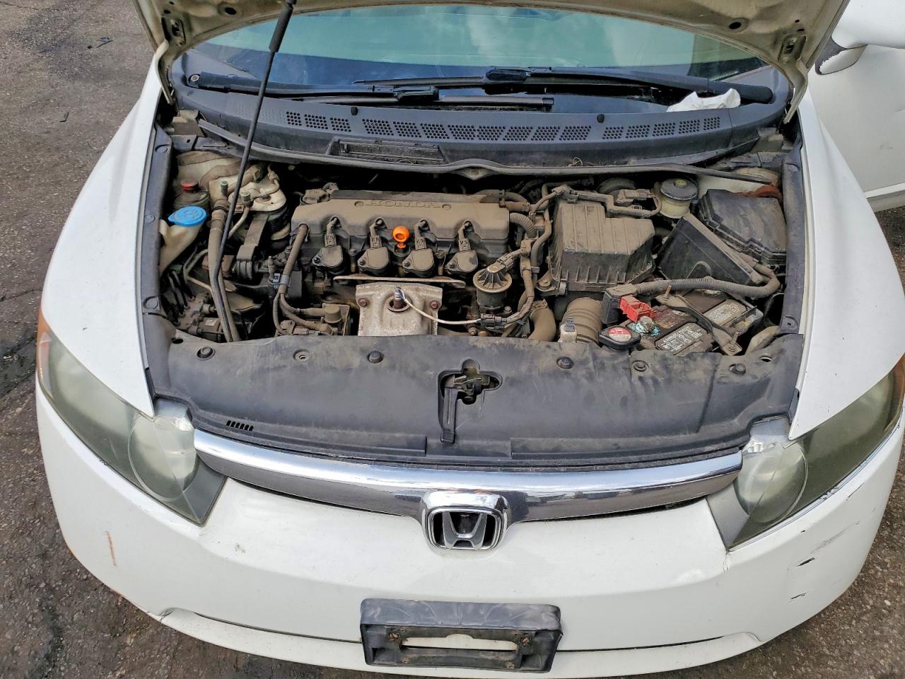 2007 Honda Civic Lx Белый vin: 1HGFA16507L030979