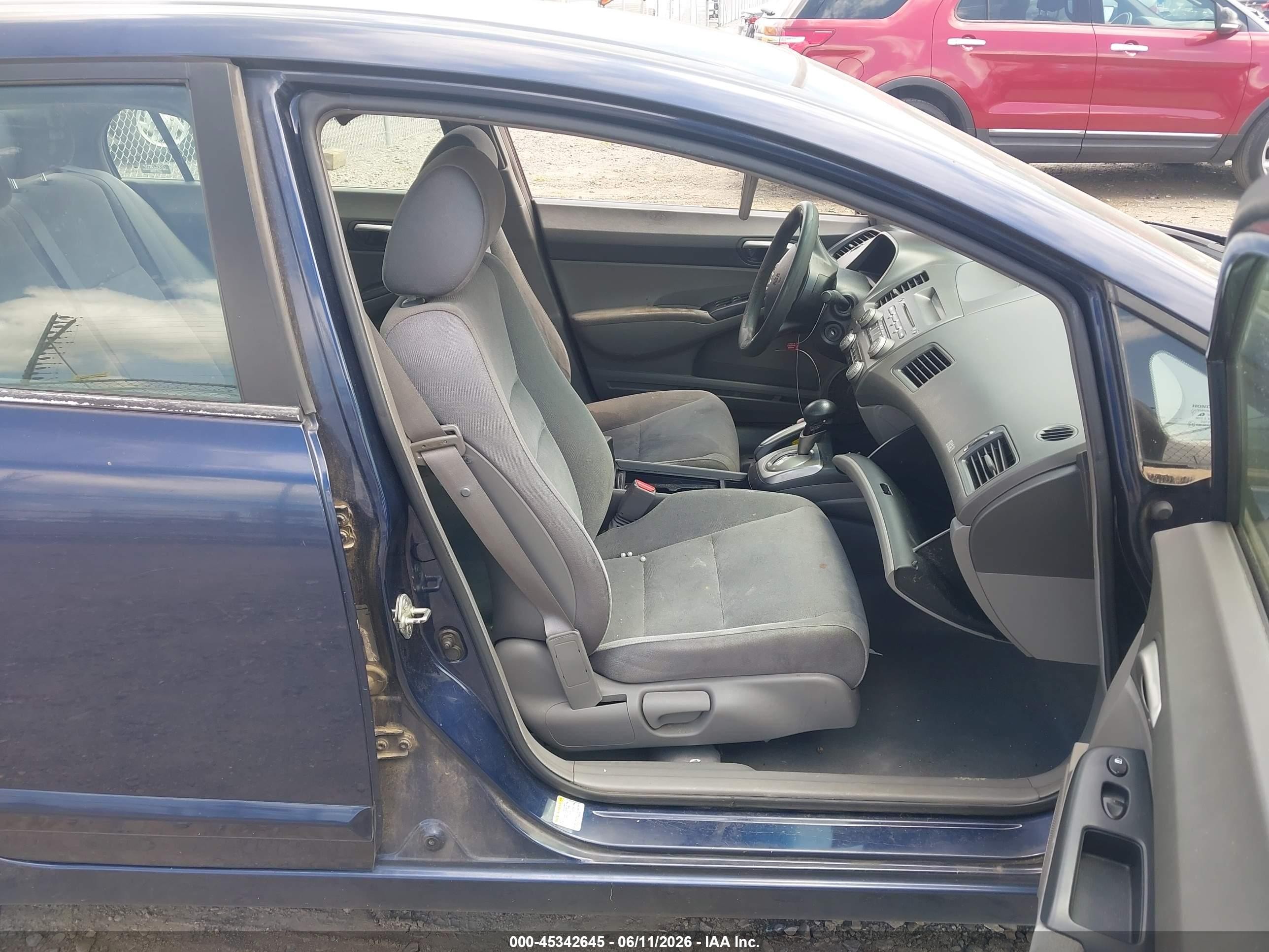 2007 Honda Civic Lx Blue vin: 1HGFA16507L047040