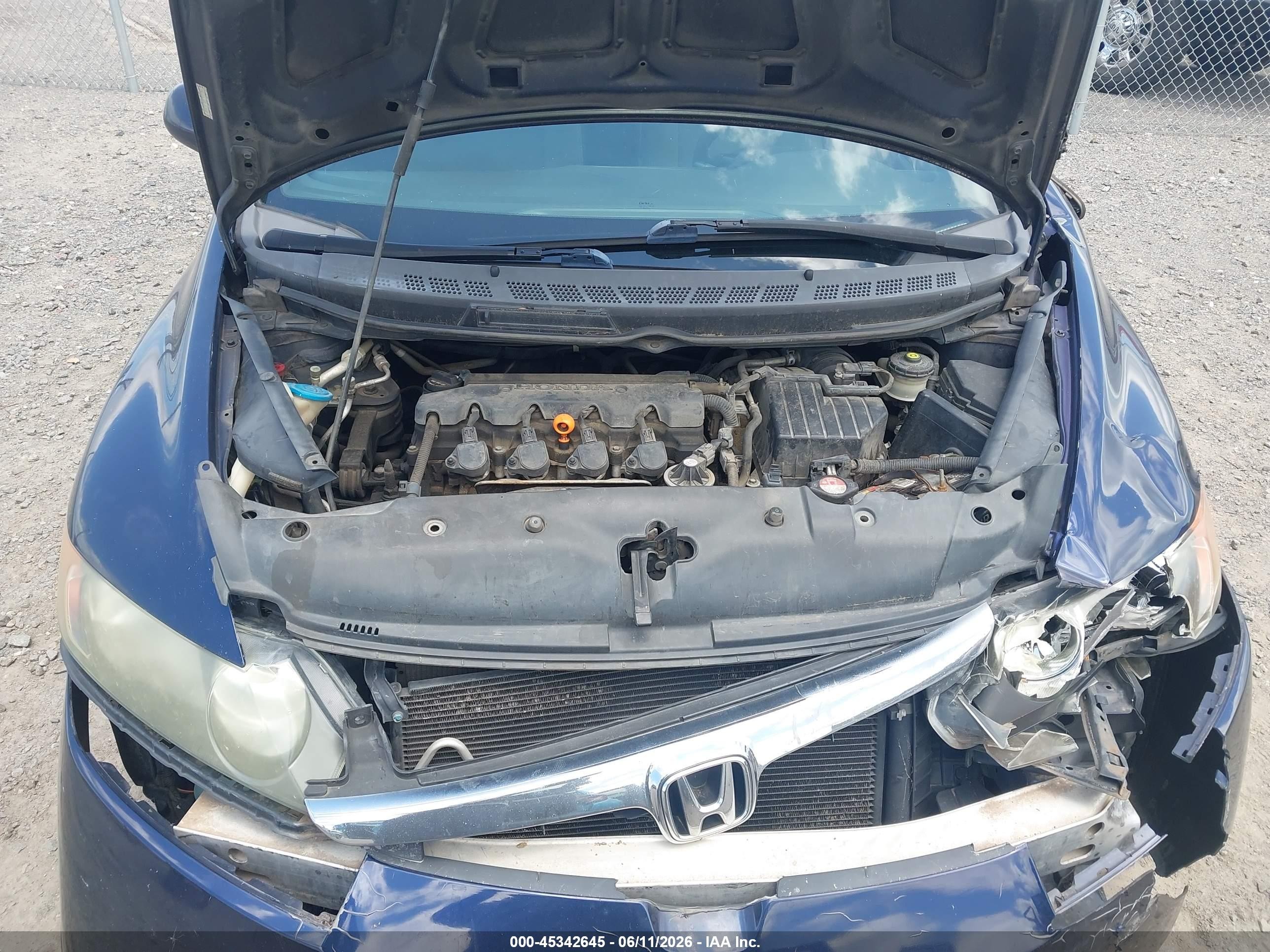 2007 Honda Civic Lx Blue vin: 1HGFA16507L047040