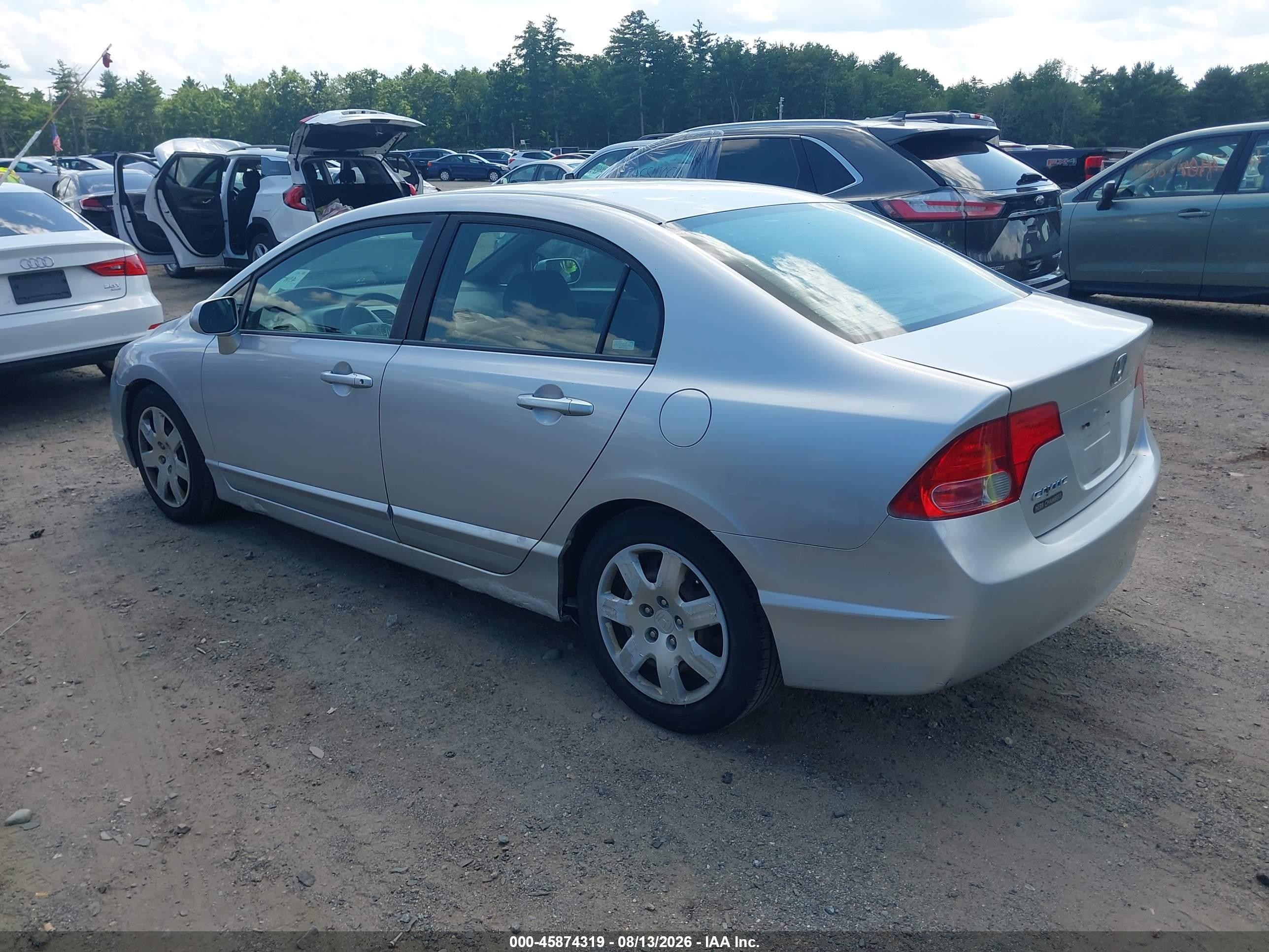 2007 Honda Civic Lx Silver vin: 1HGFA16507L061861