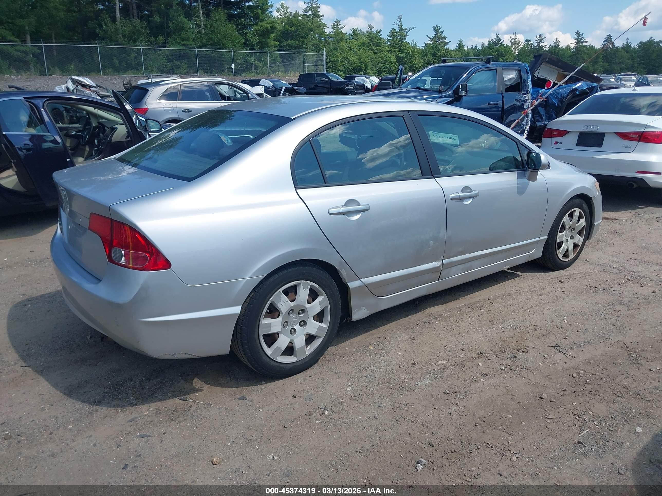 2007 Honda Civic Lx Silver vin: 1HGFA16507L061861