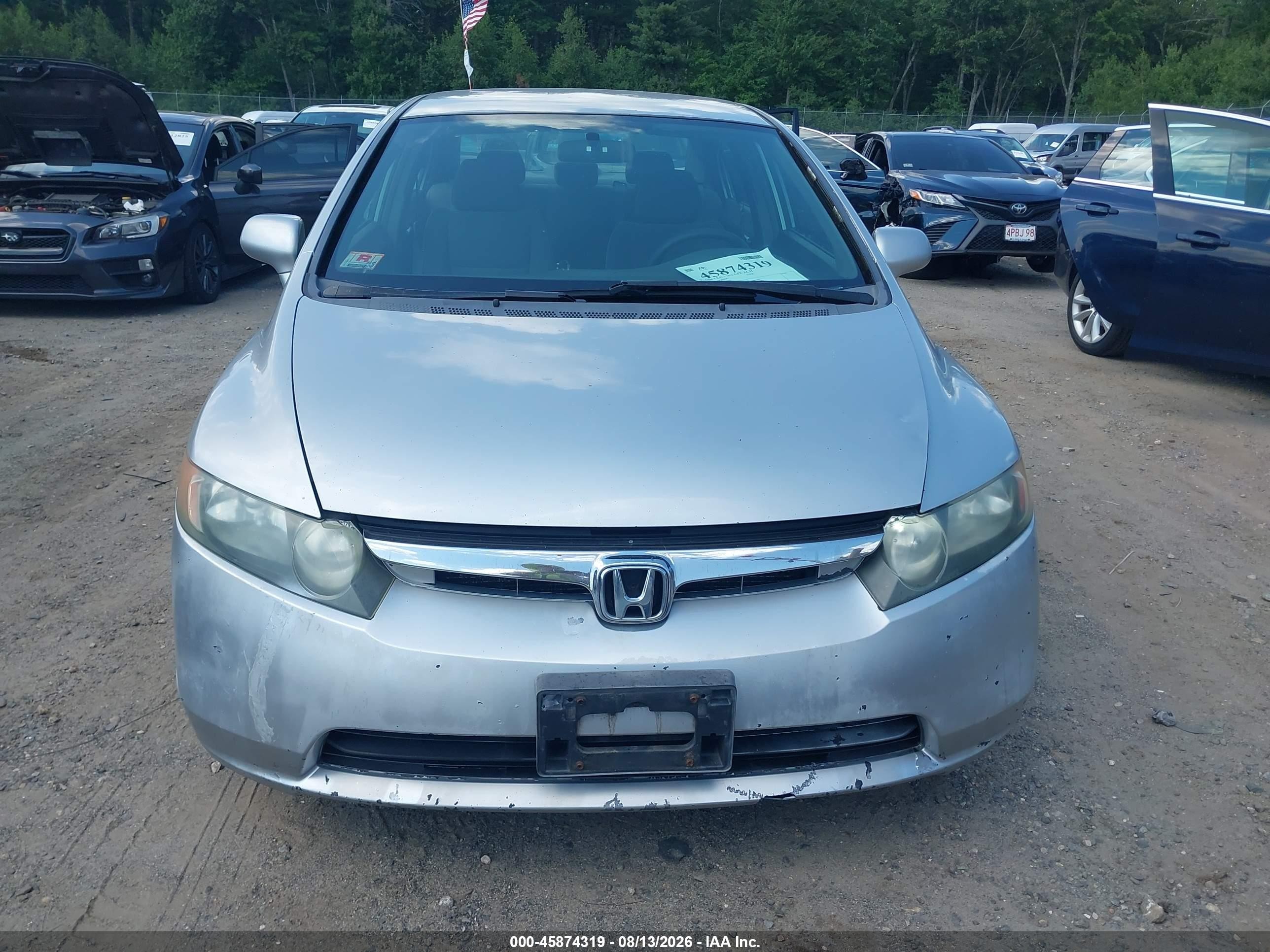 2007 Honda Civic Lx Silver vin: 1HGFA16507L061861