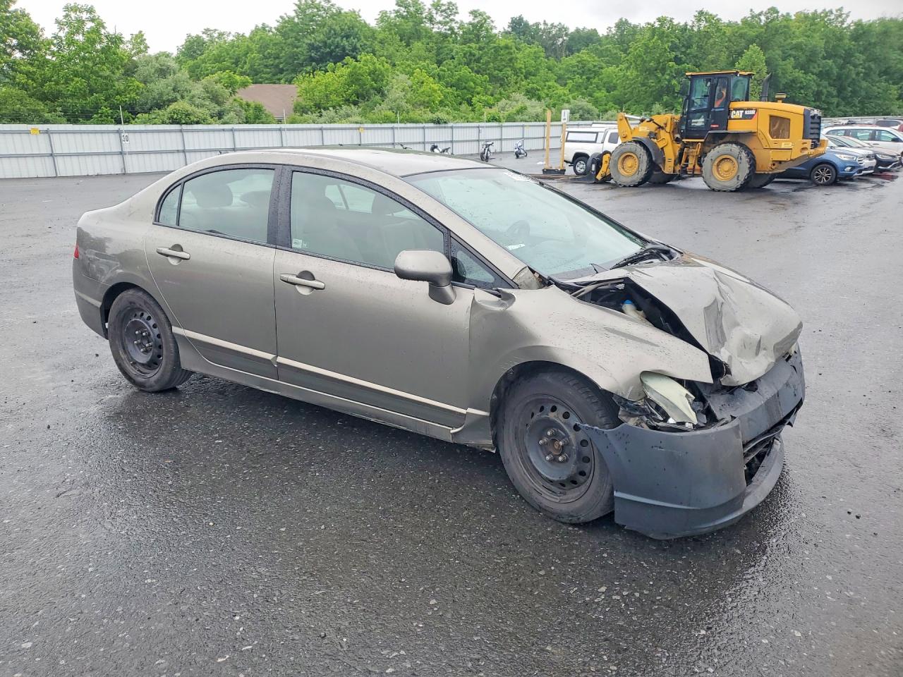 2007 Honda Civic Dx Желто-коричневый vin: 1HGFA16507L068020