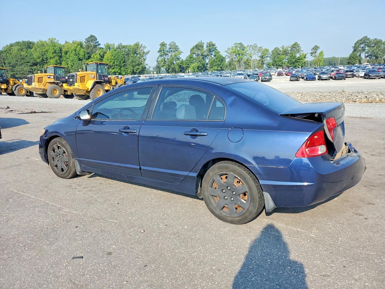2007 Honda Civic Lx Blue vin: 1HGFA16507L080653