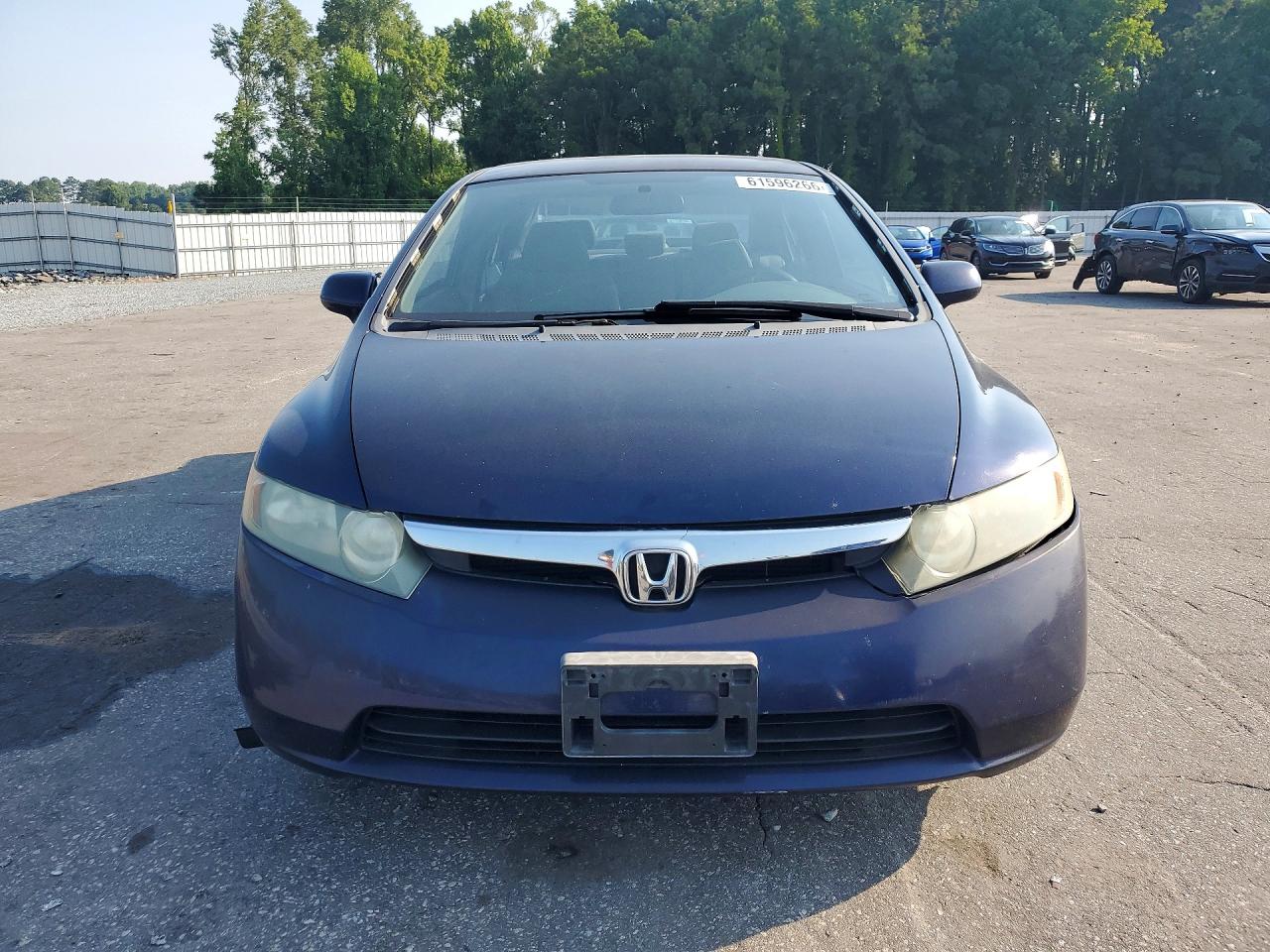 2007 Honda Civic Lx Blue vin: 1HGFA16507L080653
