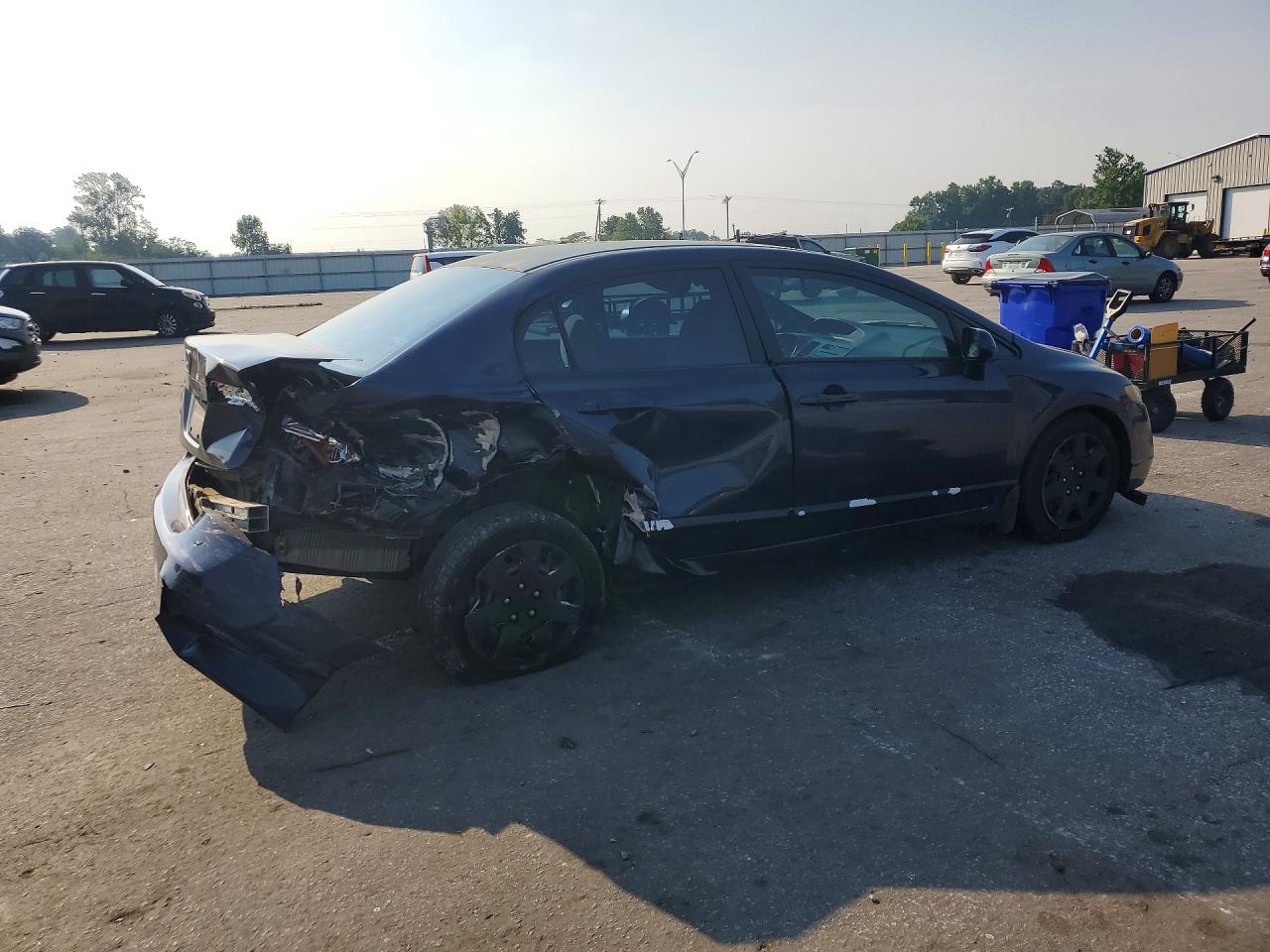 2007 Honda Civic Lx Blue vin: 1HGFA16507L080653