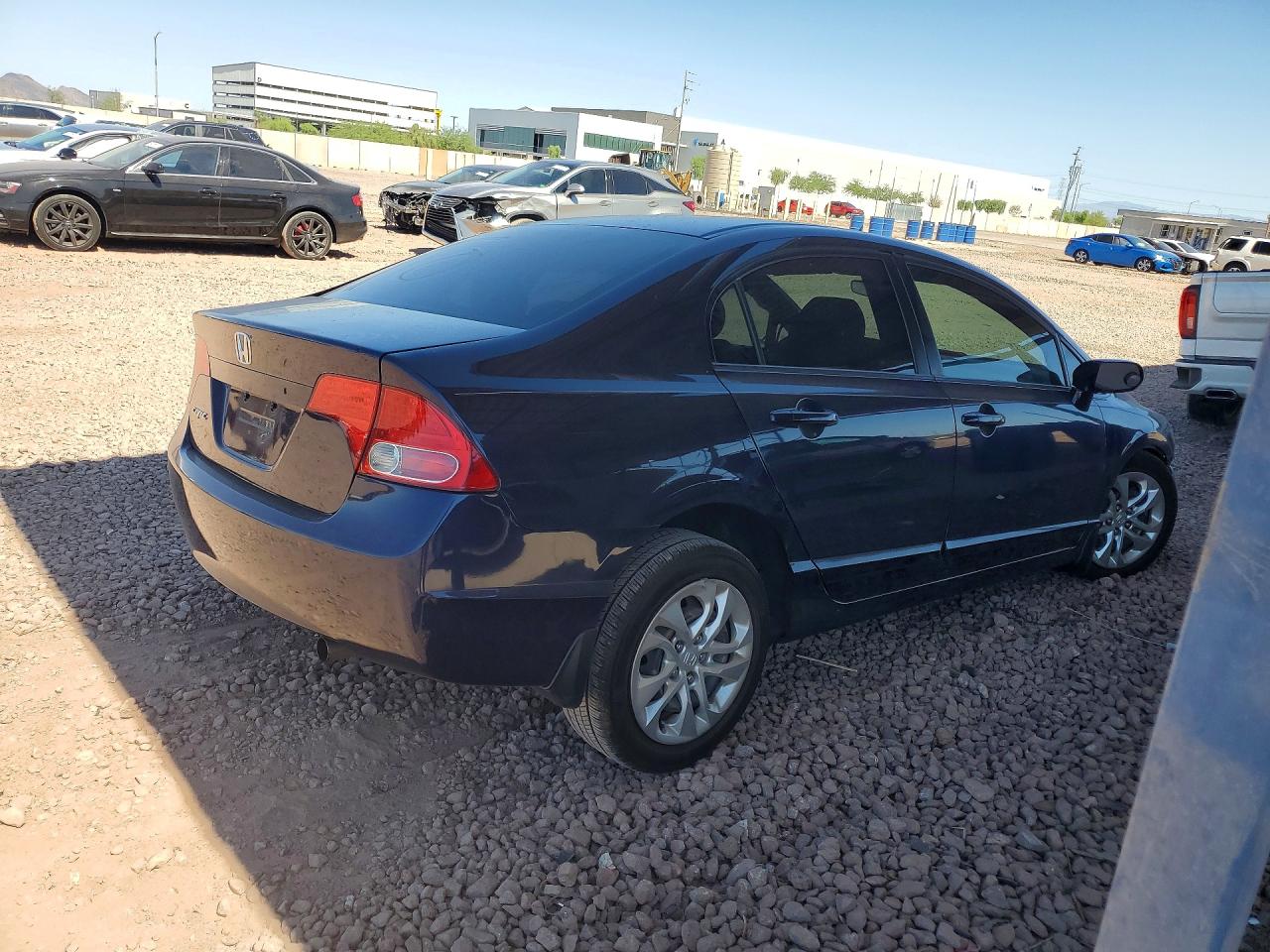 2007 Honda Civic Lx Blue vin: 1HGFA16507L082807