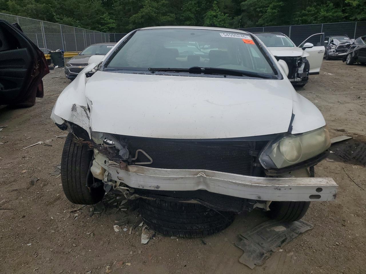 2007 Honda Civic Lx White vin: 1HGFA16507L092687
