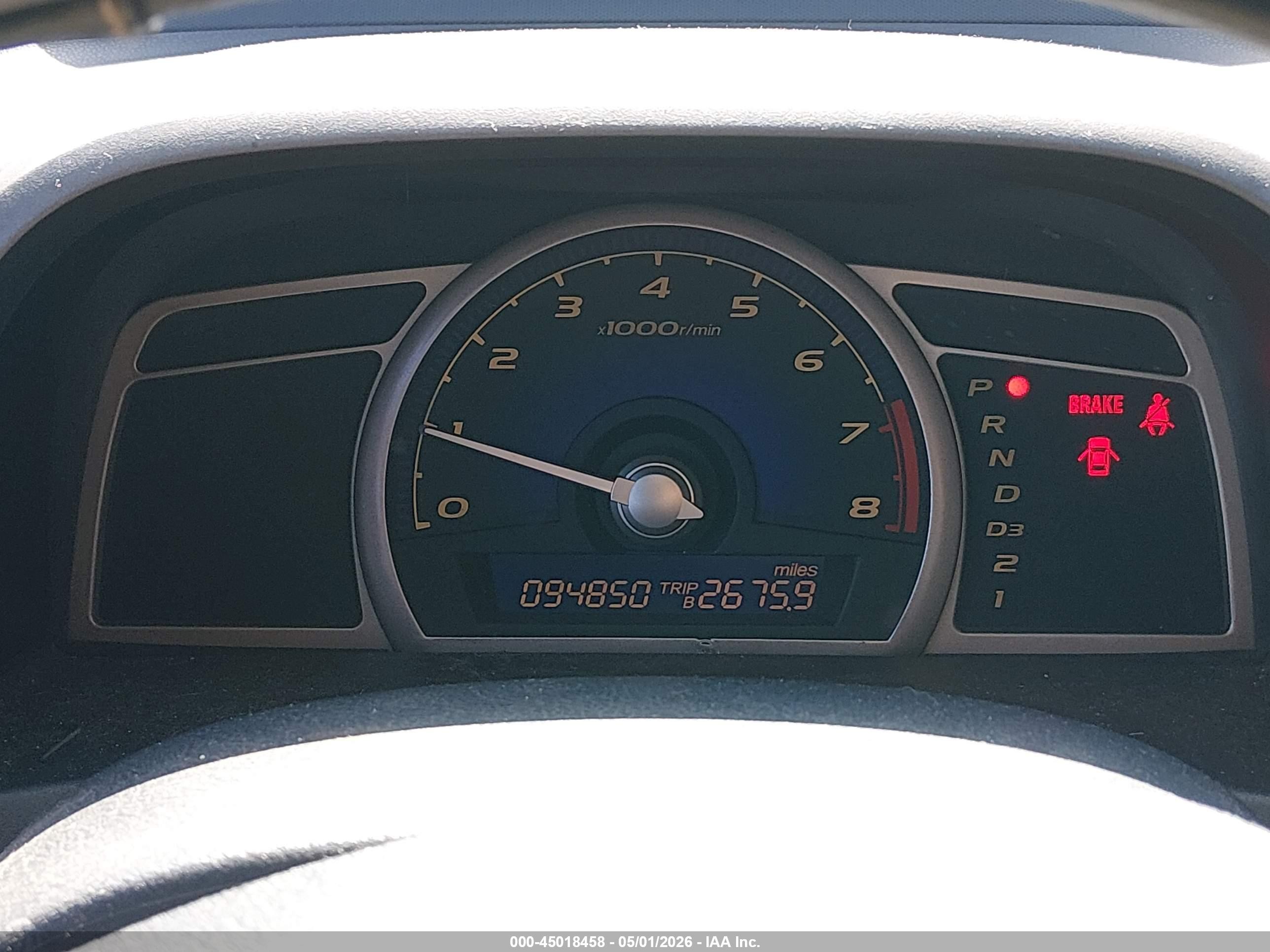 2007 Honda Civic Lx Blue vin: 1HGFA16507L096867