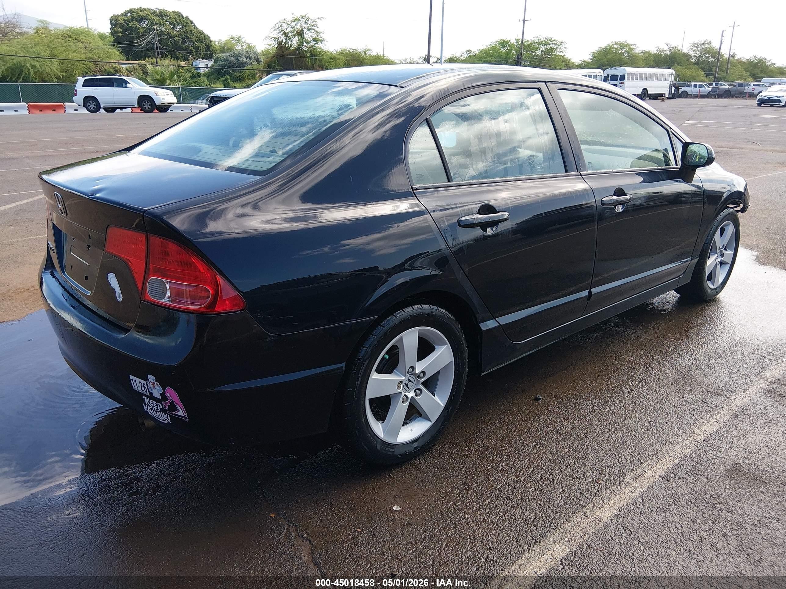 2007 Honda Civic Lx Blue vin: 1HGFA16507L096867