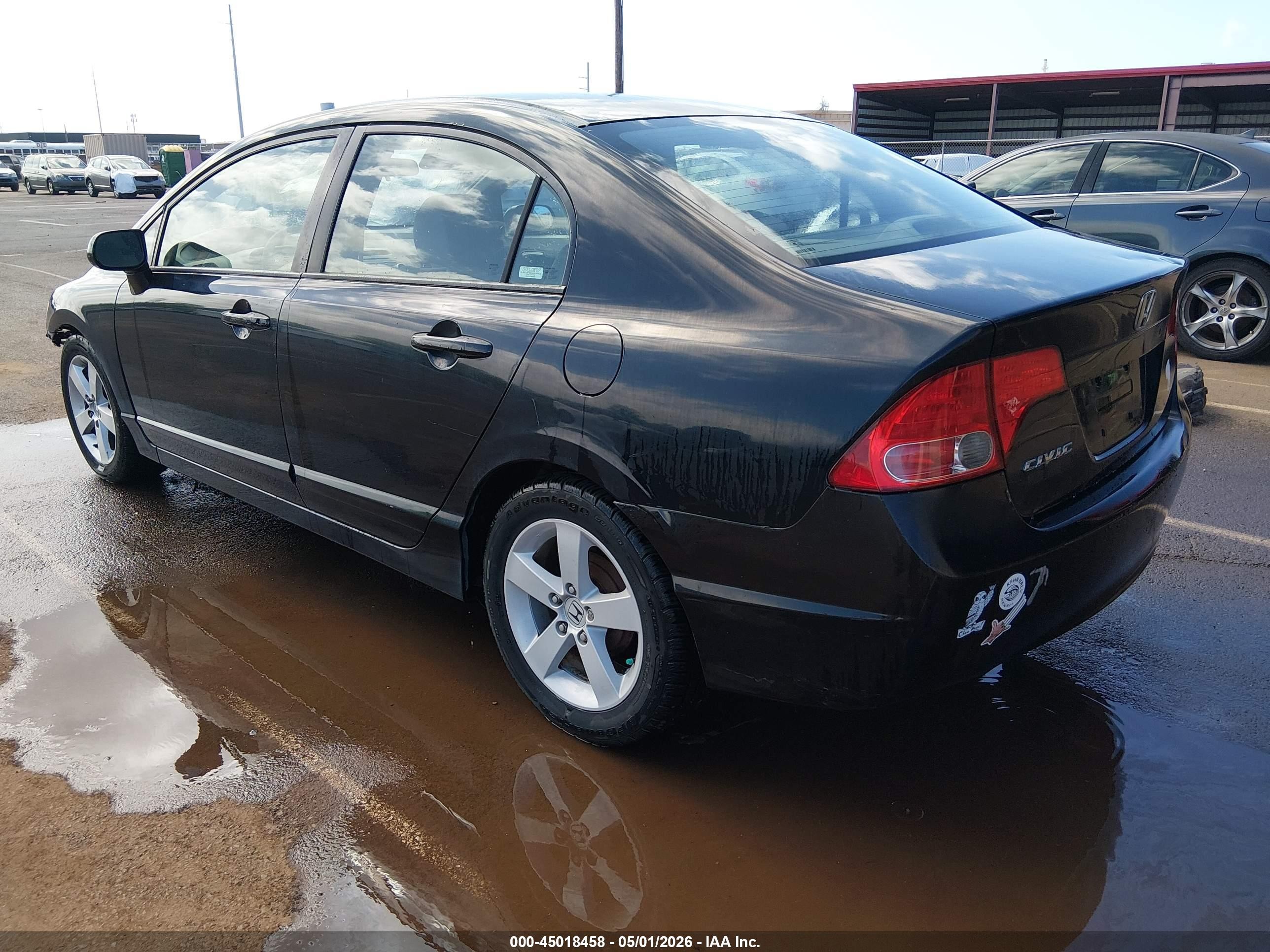 2007 Honda Civic Lx Blue vin: 1HGFA16507L096867