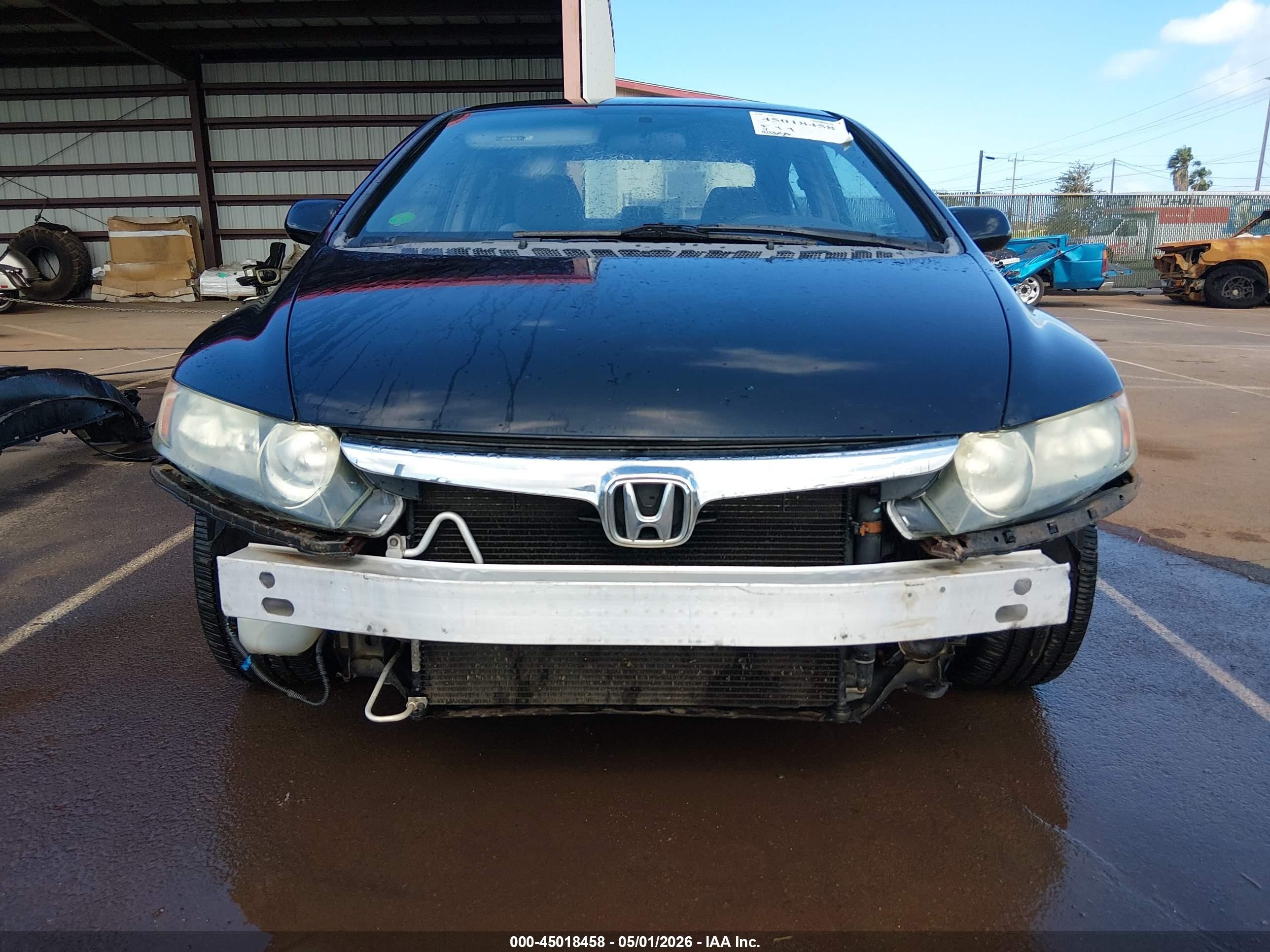 2007 Honda Civic Lx Blue vin: 1HGFA16507L096867