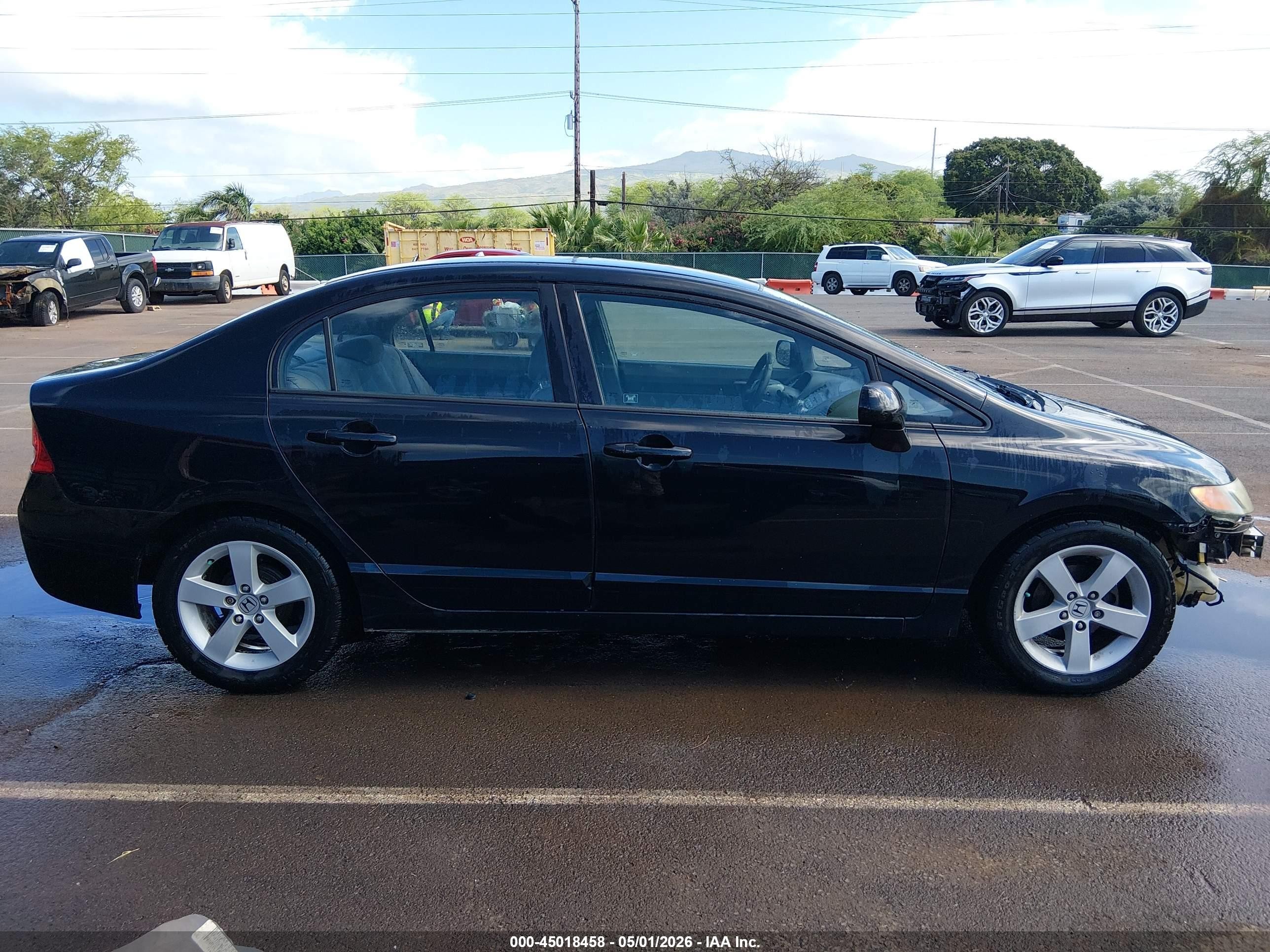 2007 Honda Civic Lx Blue vin: 1HGFA16507L096867