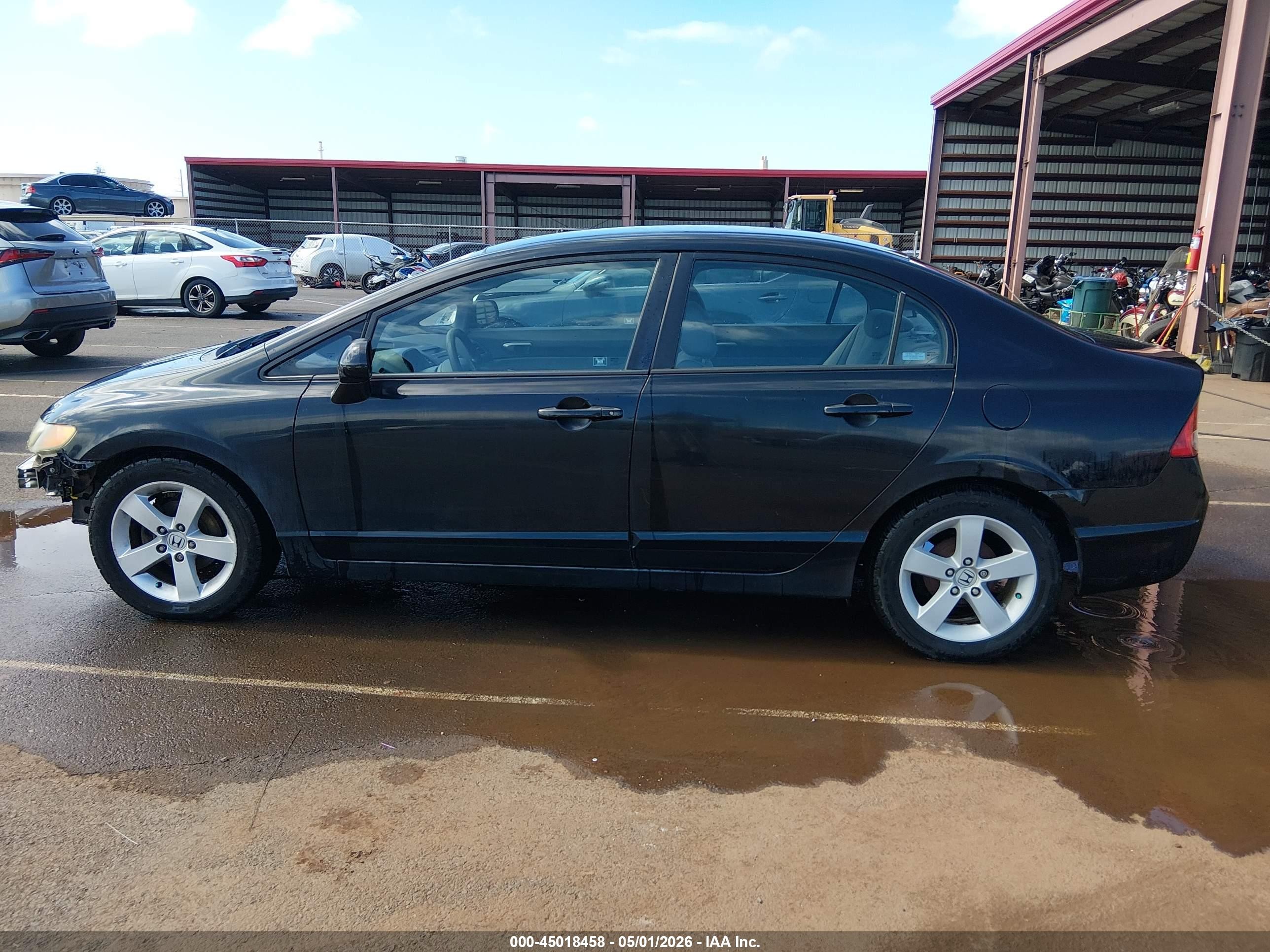 2007 Honda Civic Lx Blue vin: 1HGFA16507L096867