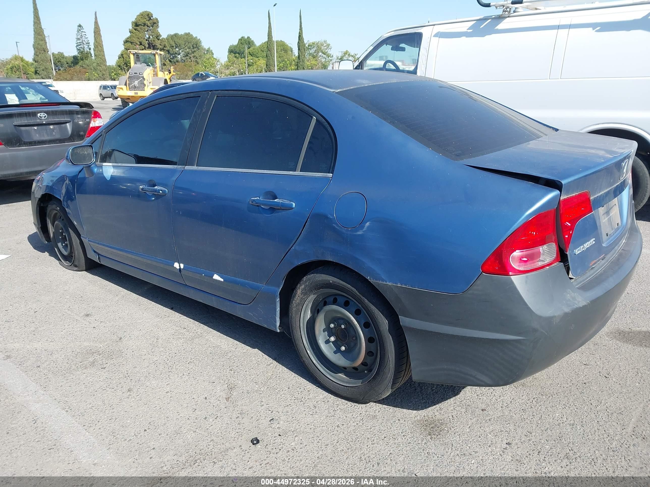 2007 Honda Civic Lx Blue vin: 1HGFA16507L098764