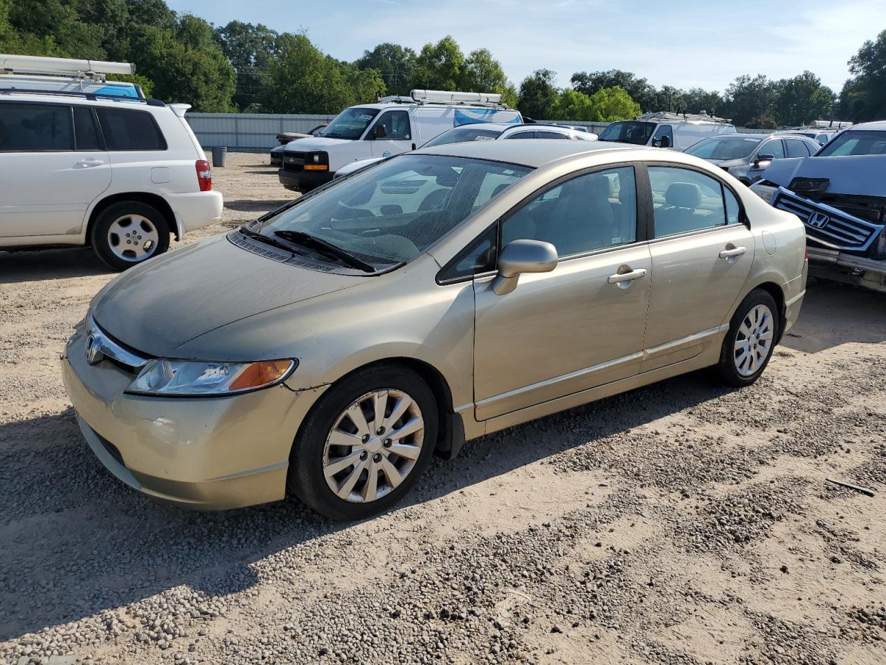 2008 Honda Civic Lx Brown vin: 1HGFA16508L009972