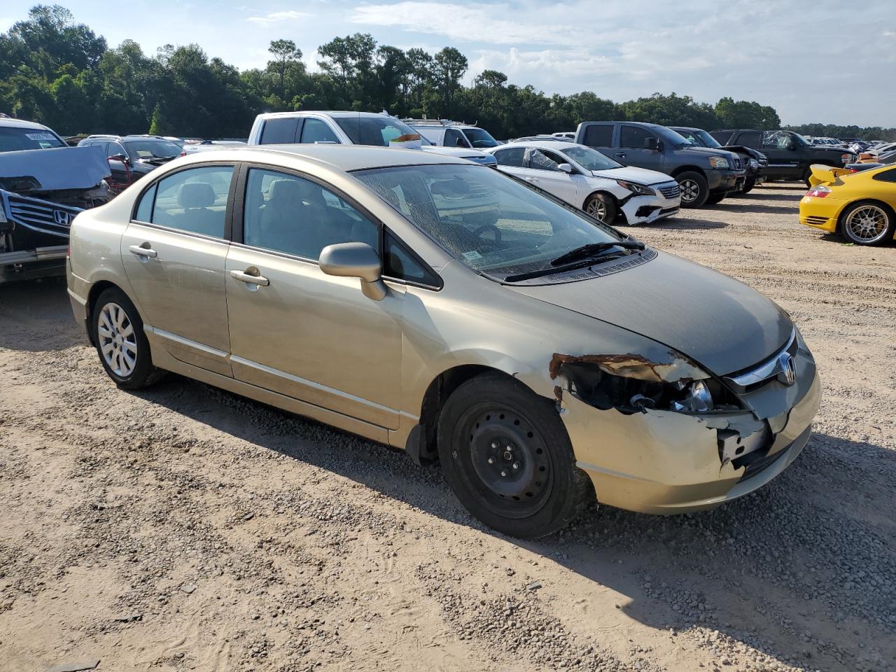 2008 Honda Civic Lx Brown vin: 1HGFA16508L009972