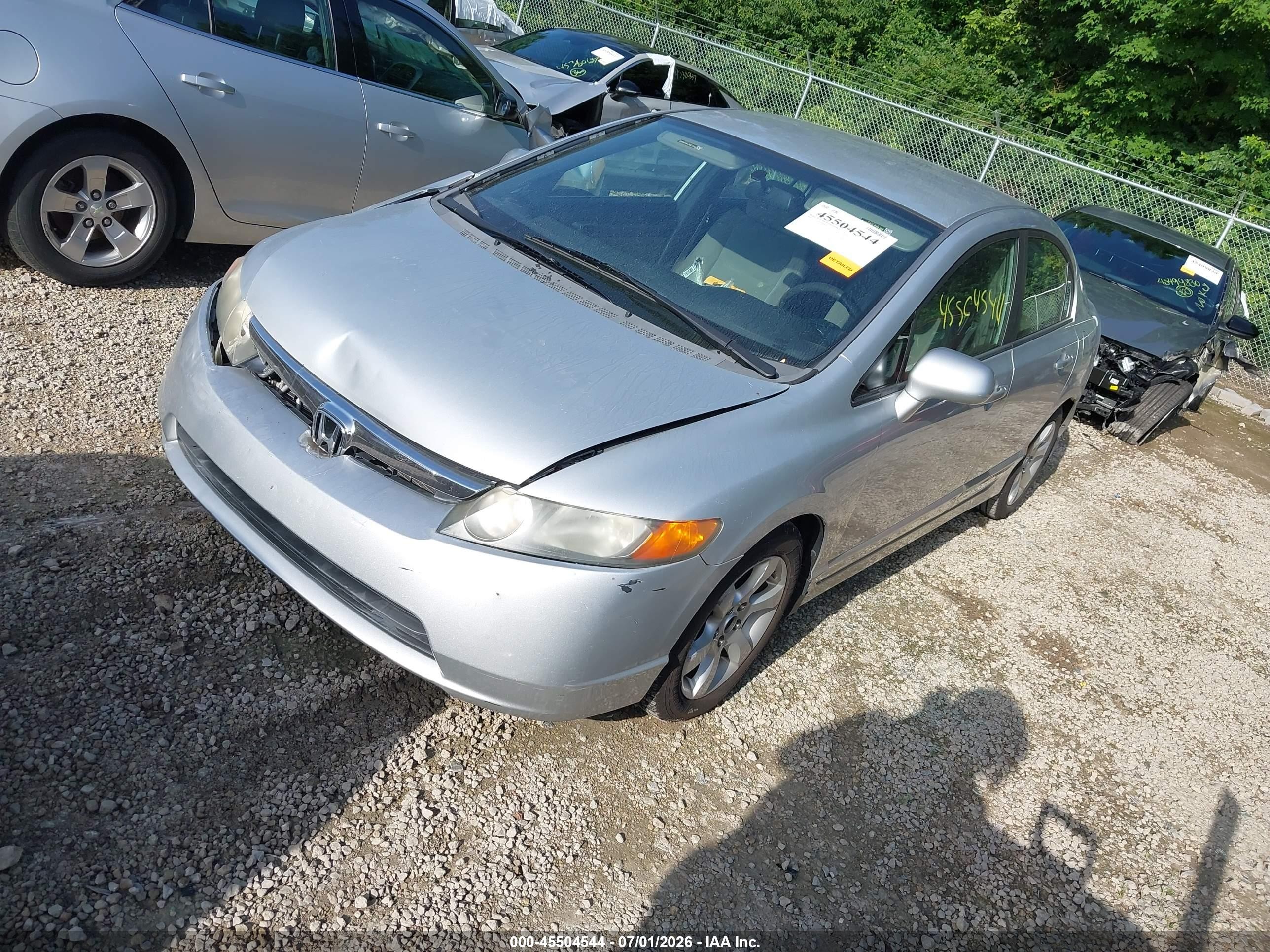 2008 Honda Civic Lx Silver vin: 1HGFA16508L011463