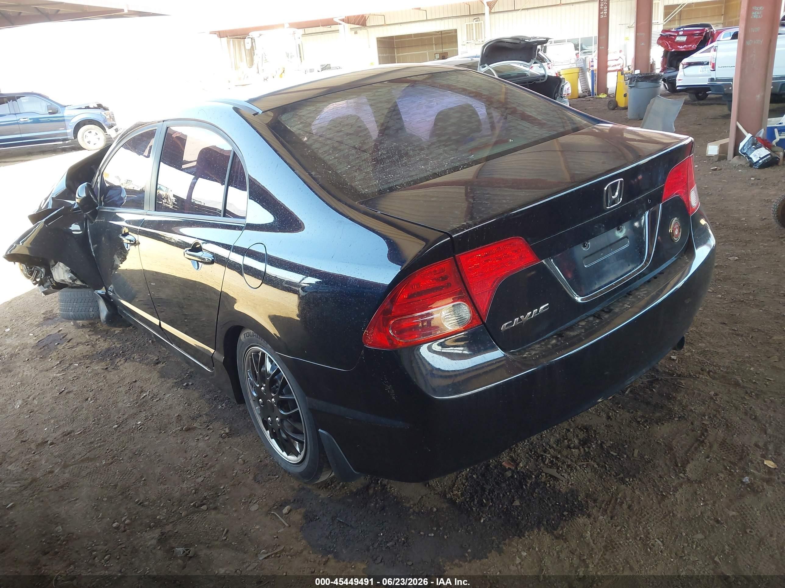 2008 Honda Civic Lx Black vin: 1HGFA16508L056564