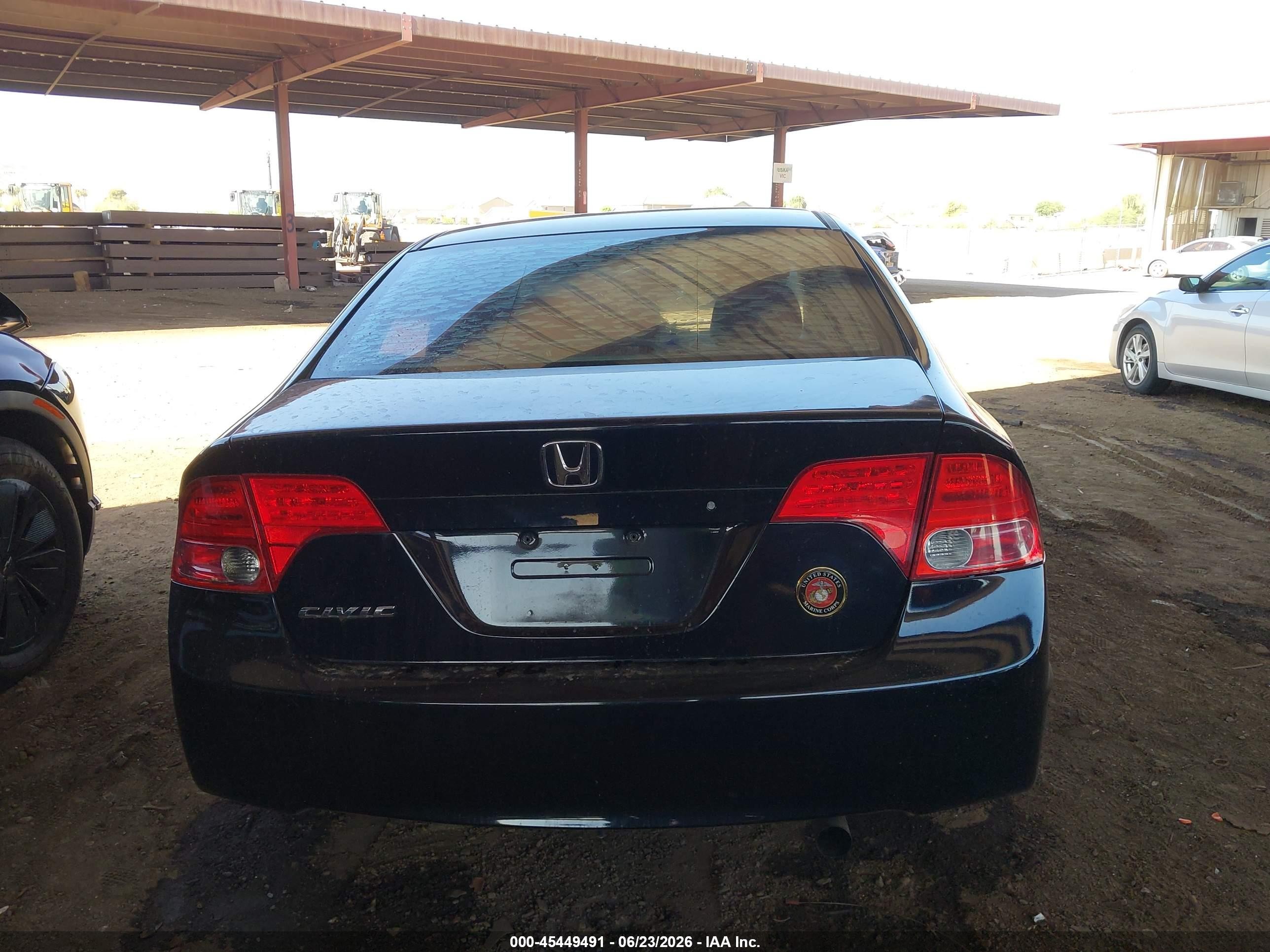 2008 Honda Civic Lx Black vin: 1HGFA16508L056564